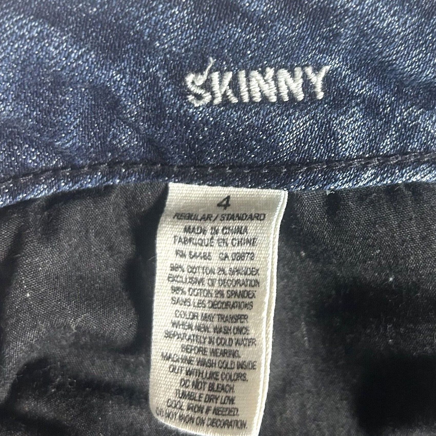 American Eagle Outfitters American Eagle Outfitters Jeans Skinny 4 Regular Women Blue Denim Low Rise Stretch 5-Pocket Womens–N/A Size 27" / US 4 / IT 40 - 4 Thumbnail