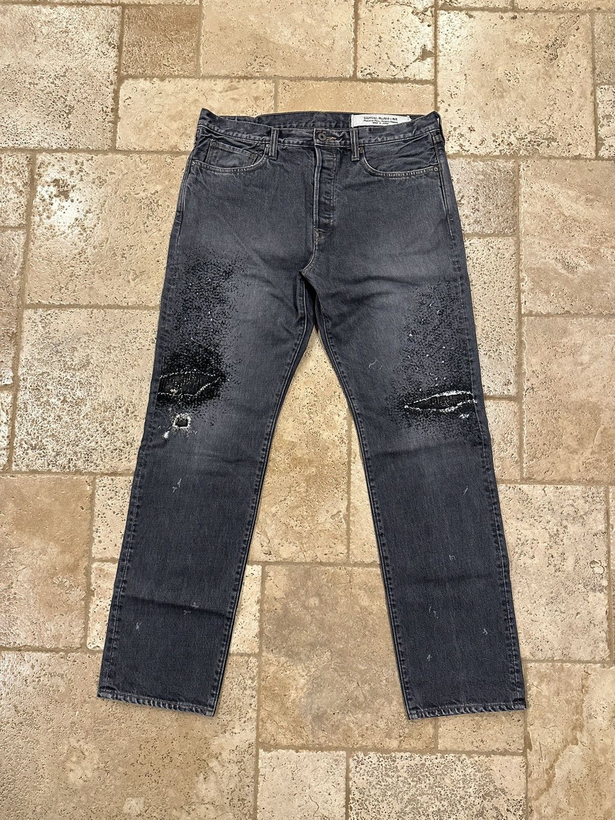 Kapital Kapital 14oz 5P Monkey Cisco Black Wash Denim 3 Year Fade Size US 36 / EU 52 - 1 Thumbnail