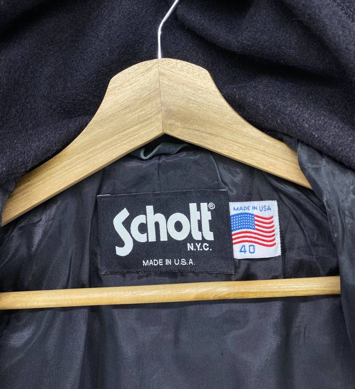 Schott Vintage Schott Hoodie Duffle Coat Wool Long Jacket Size US XXS / EU 40 - 9 Thumbnail