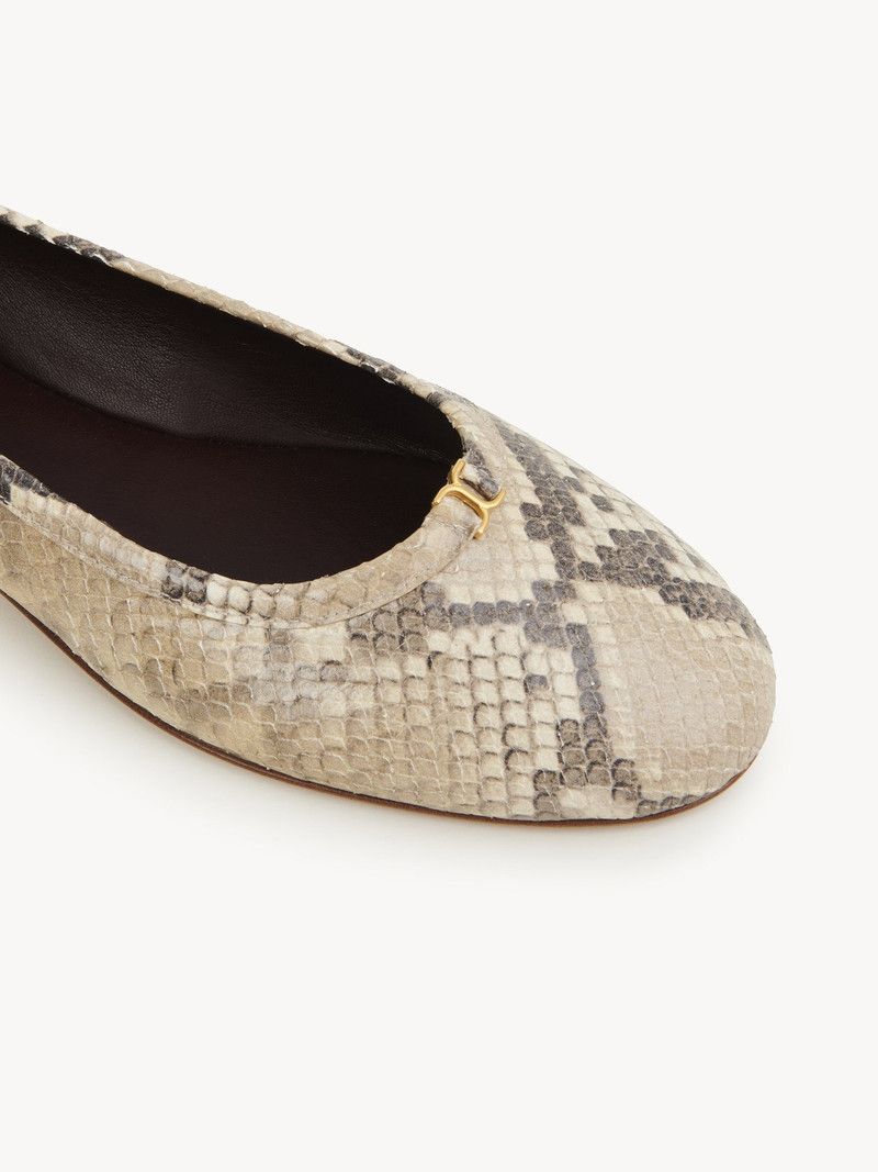 Chloe o1loc1c10226 Marcie Ballerinas in Misty Beige Size US 9 / IT 39 - 5 Thumbnail