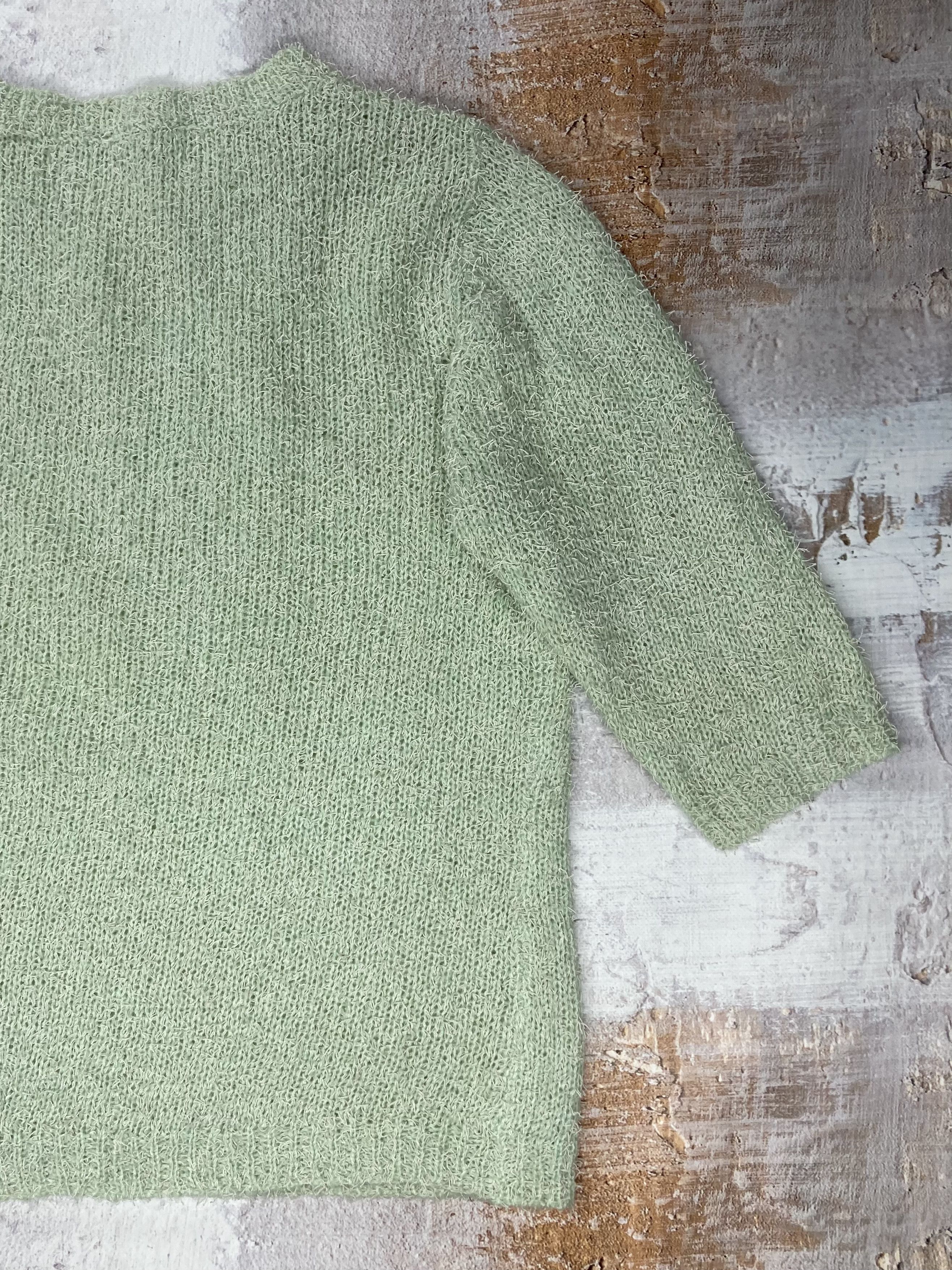 Vintage Vintage Knitted Sweater Short Sleeve Women’s Size 16UK/44 EU Size XL / US 12-14 / IT 48-50 - 7 Thumbnail