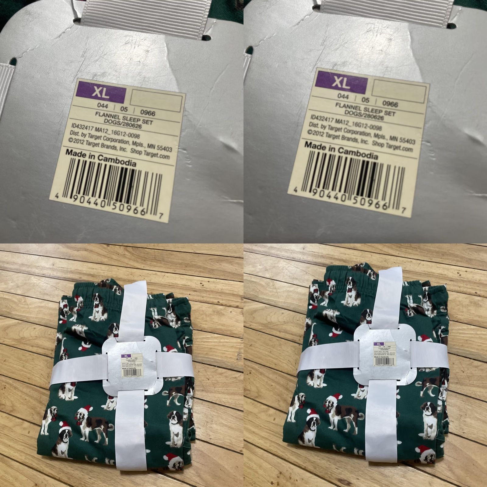 Old Navy Old Navy Flannel Pajama Pants Men XL Christmas Santa Dogs Green 100% Cotton Holiday Christmas 2012 NEW Size US 36 / EU 52 - 8 Thumbnail