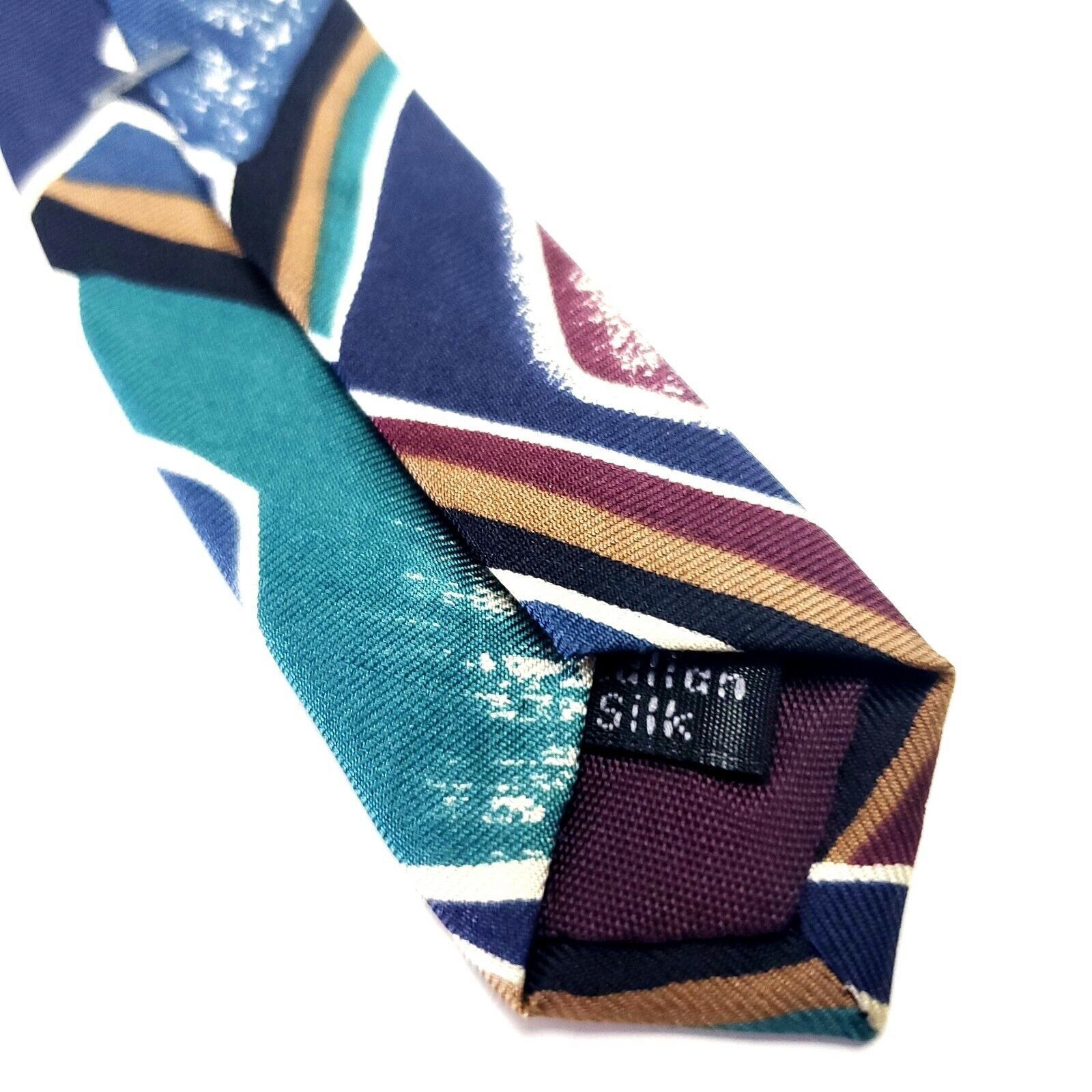 Henry Grethel Henry Grethel Multi Colored Silk Tie Woven Abstract Size ONE SIZE - 5 Thumbnail