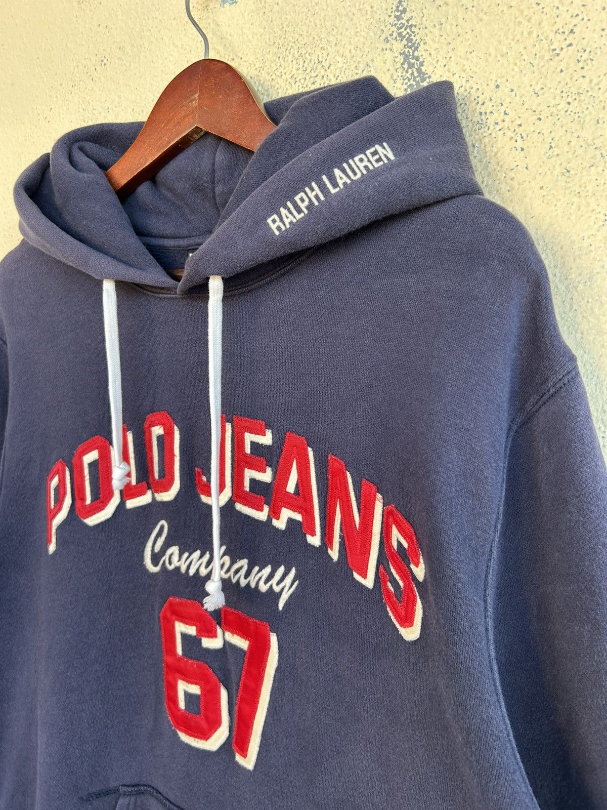 Polo Ralph Lauren × Ralph Lauren × Vintage Polo Jeans Company Sunfaded Hoodie Size US L / EU 52-54 / 3 - 4 Thumbnail