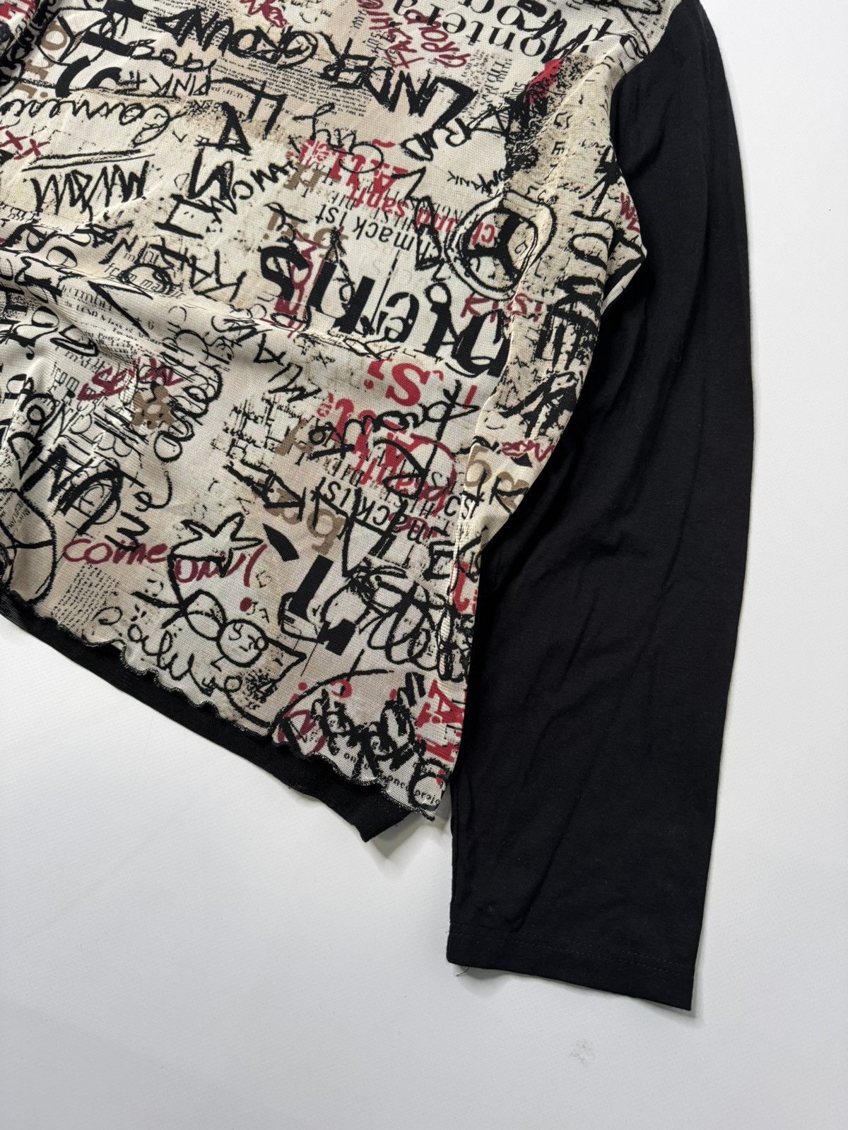 Vintage Vintage avant garde longsleeve tee y2k skater sk8 if6was9 Size M / US 6-8 / IT 42-44 - 2 Thumbnail