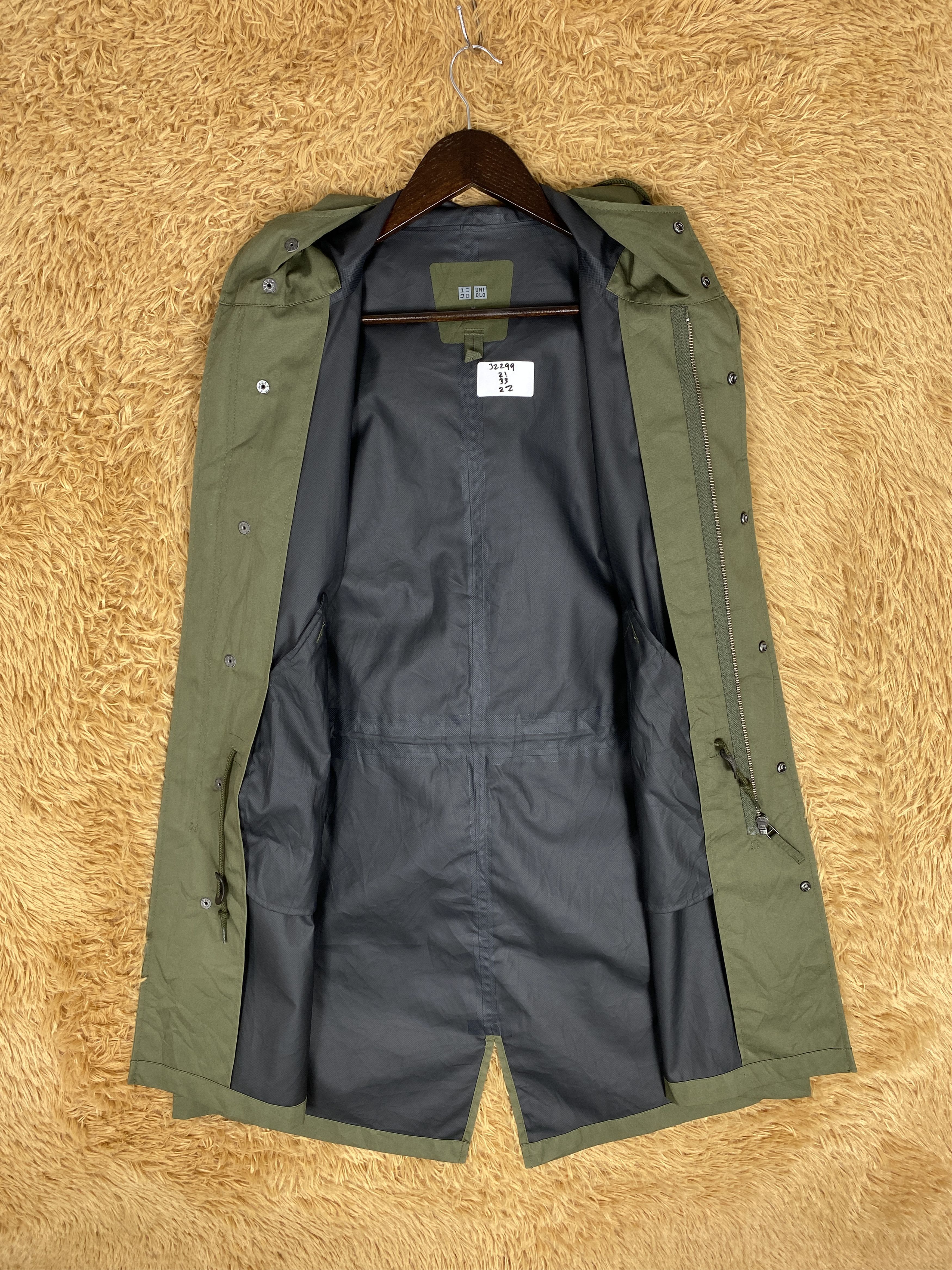 Uniqlo Vintage Uniqlo Hoodie Long Utility Jacket J2299 Size US S / EU 44-46 / 1 - 7 Thumbnail