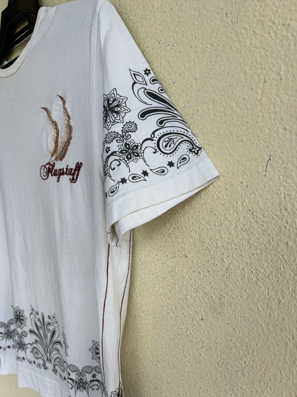 Flagstuff Flagstaff Arizona Motorcycle Embroidered Tshirt Size US XS / EU 42 / 0 - 4 Thumbnail