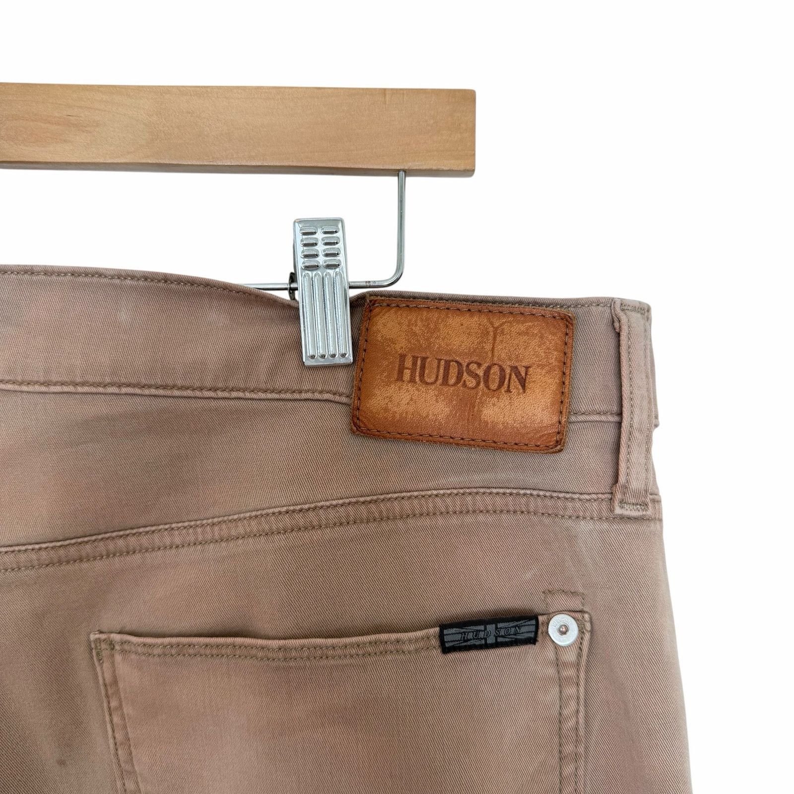Hudson Hudson Tan Blake Slim Straight Zip Fly Jeans Sz 36 Size US 36 / EU 52 - 5 Thumbnail