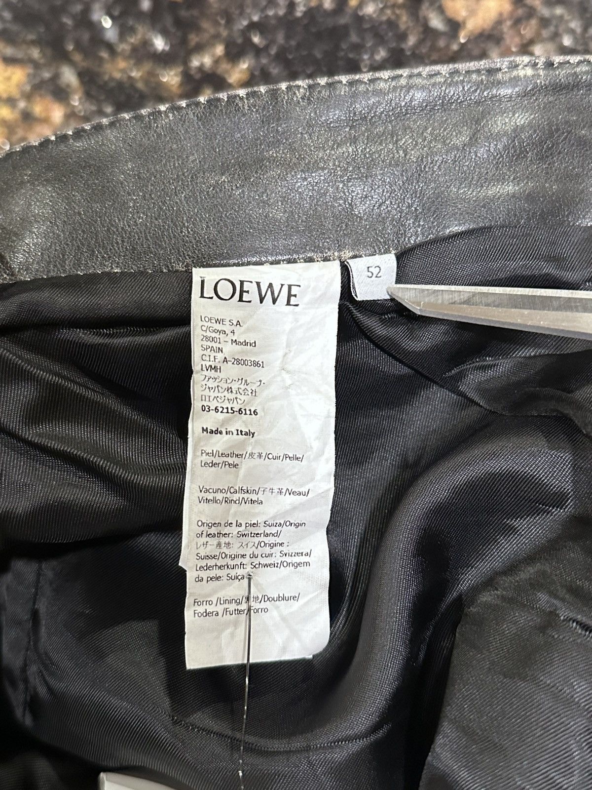 Loewe Loewe Calfskin Nappa Aged Leather Pants Size US 34 / EU 50 - 11 Thumbnail