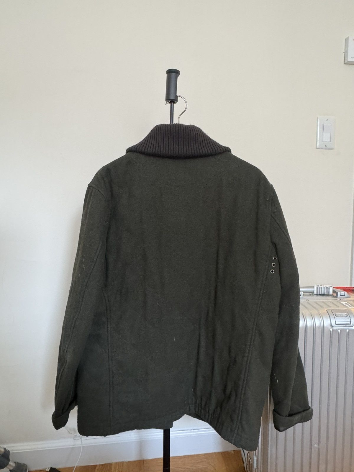 JW Anderson × Uniqlo Uniqlo x JW Anderson FW17 Olive Wool Quilted Overcoat Size US M / EU 48-50 / 2 - 2 Thumbnail