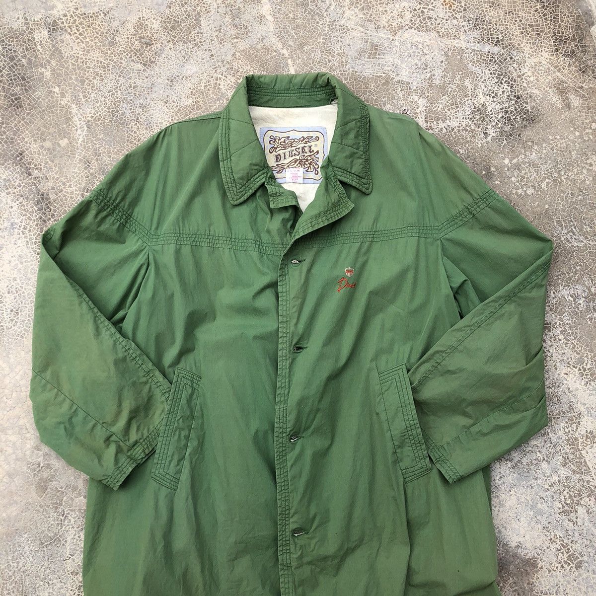 Diesel × Vintage DIESEL Embroidery Logo Light Long Jacket Size US M / EU 48-50 / 2 - 4 Thumbnail