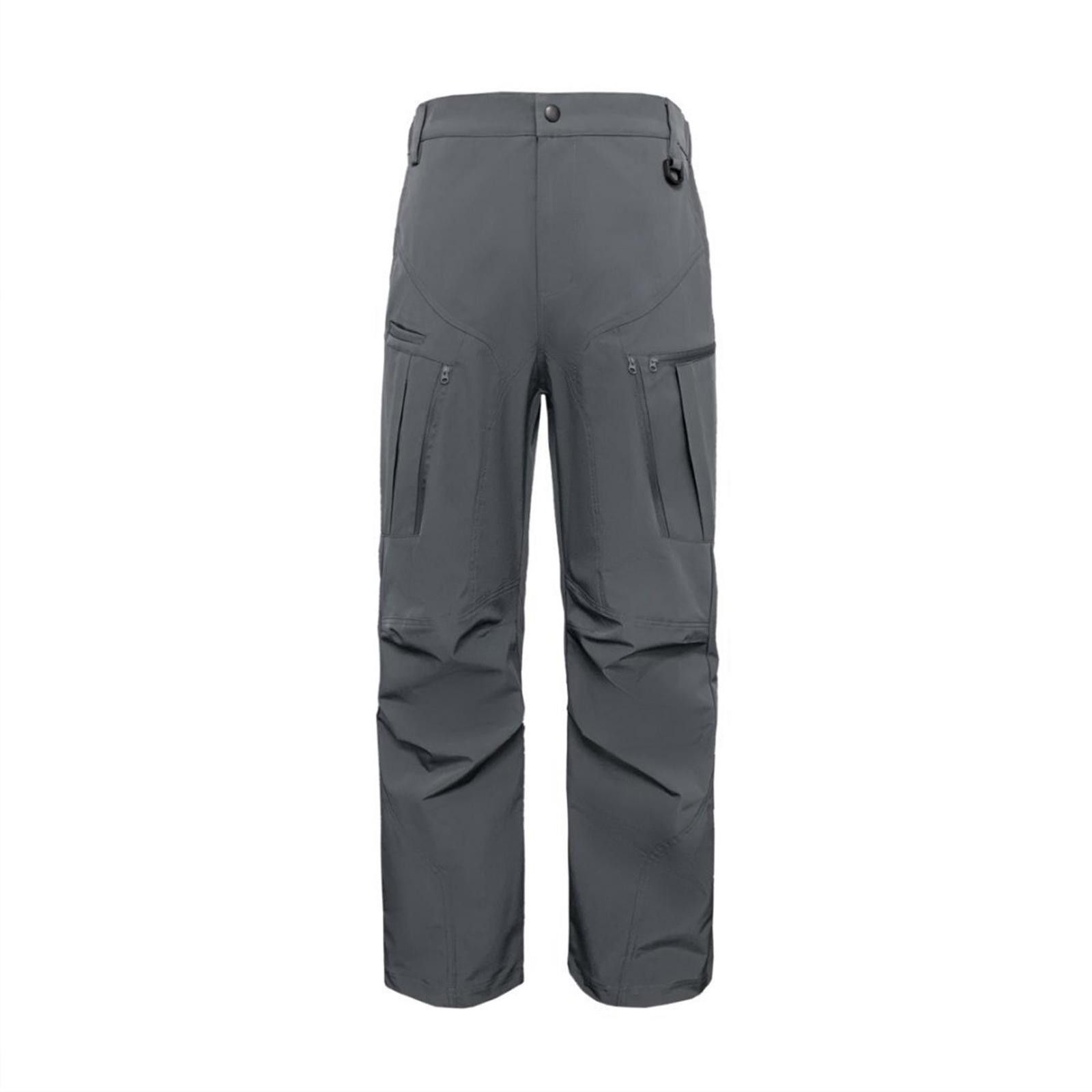 Japanese Brand Black Loose Fit Cargo Pants, Utility Style Trousers Size US 32 / EU 48 - 7 Thumbnail