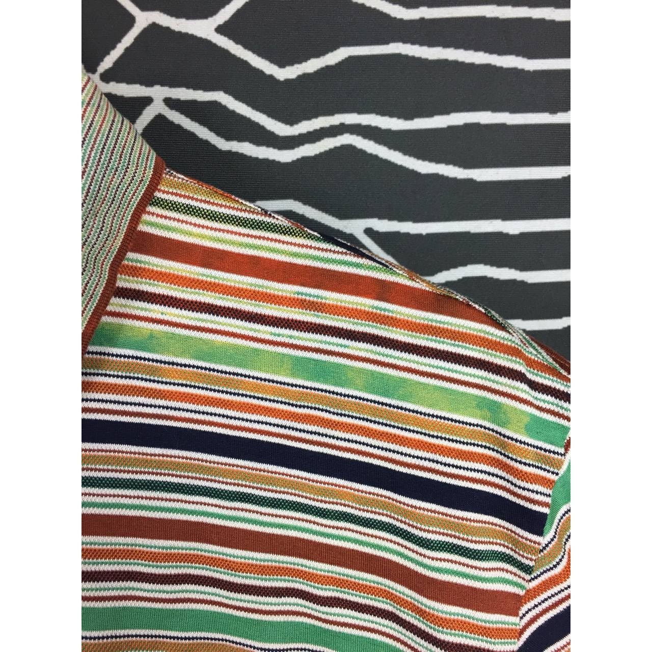 Missoni Vtg Missoni Sport Made In Italy Multicolor Stripe Polo Tee Size US S / EU 44-46 / 1 - 6 Thumbnail