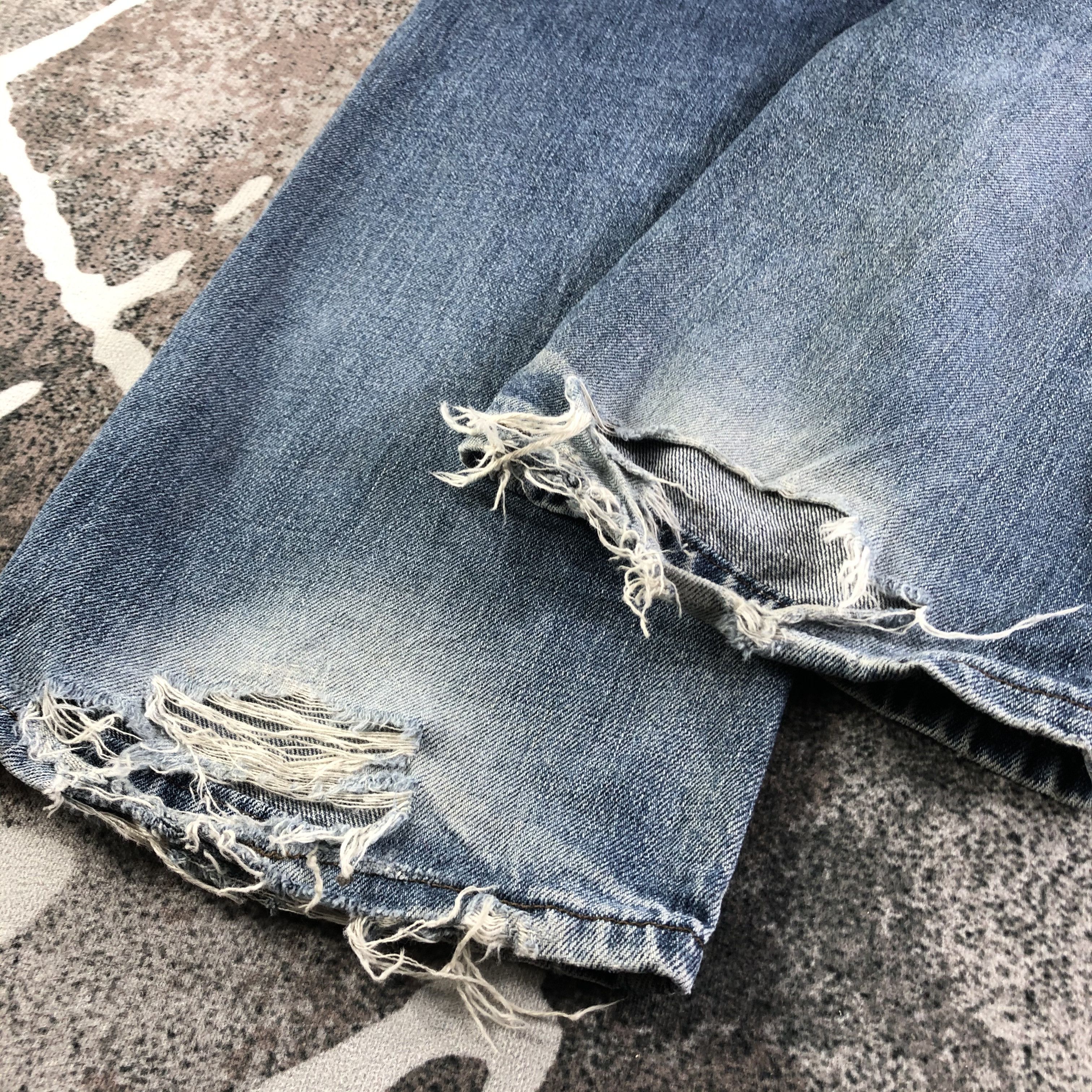 Levi's Vintage Levis 533 Jeans Ripped Denim KJ2823 Size US 35 - 6 Thumbnail
