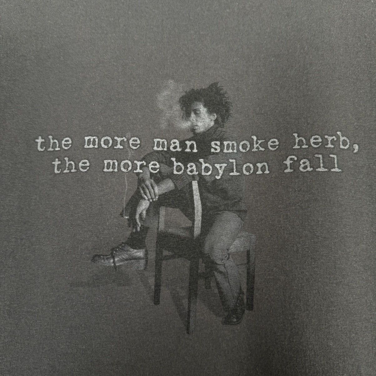 Bob Marley Vintage 2002 Bob Marley Smoke Herb Rare Design T Shirt Size US M / EU 48-50 / 2 - 6 Thumbnail