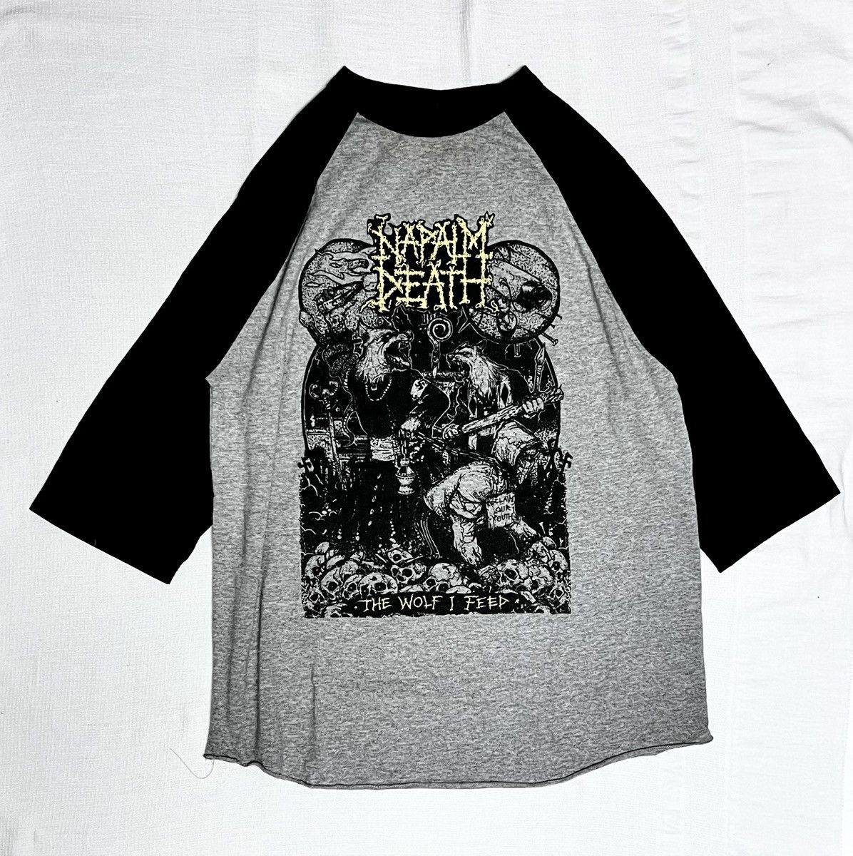 Other 🔥Hot Drops🔥Napalm Death The Wolf I Feed Grindcore Metal Size US L / EU 52-54 / 3 - 1 Thumbnail
