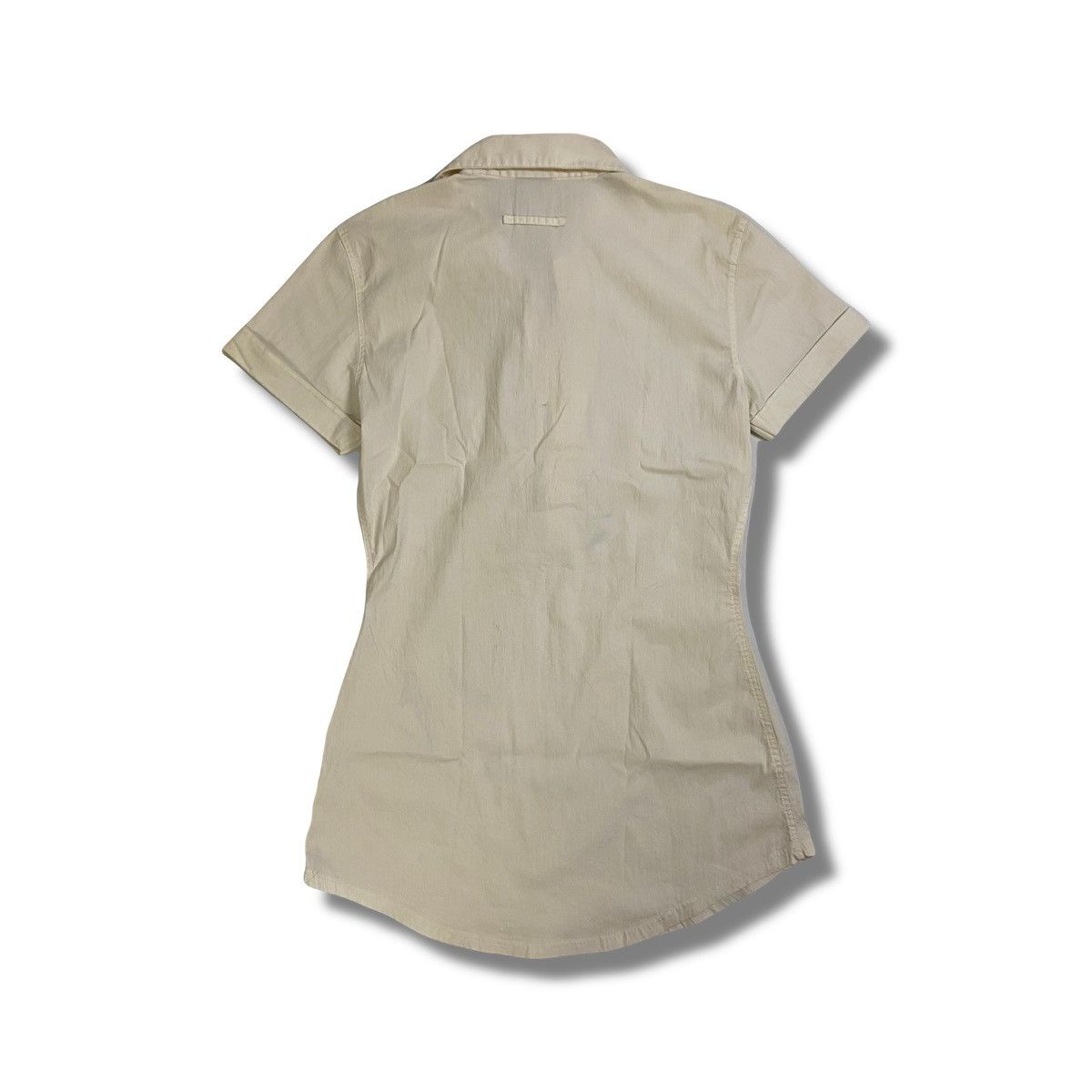 Jean Paul Gaultier JEAN PAUL GAULTIER Femme Beige Short Sleeve Shirt Size S / US 4 / IT 40 - 8 Thumbnail
