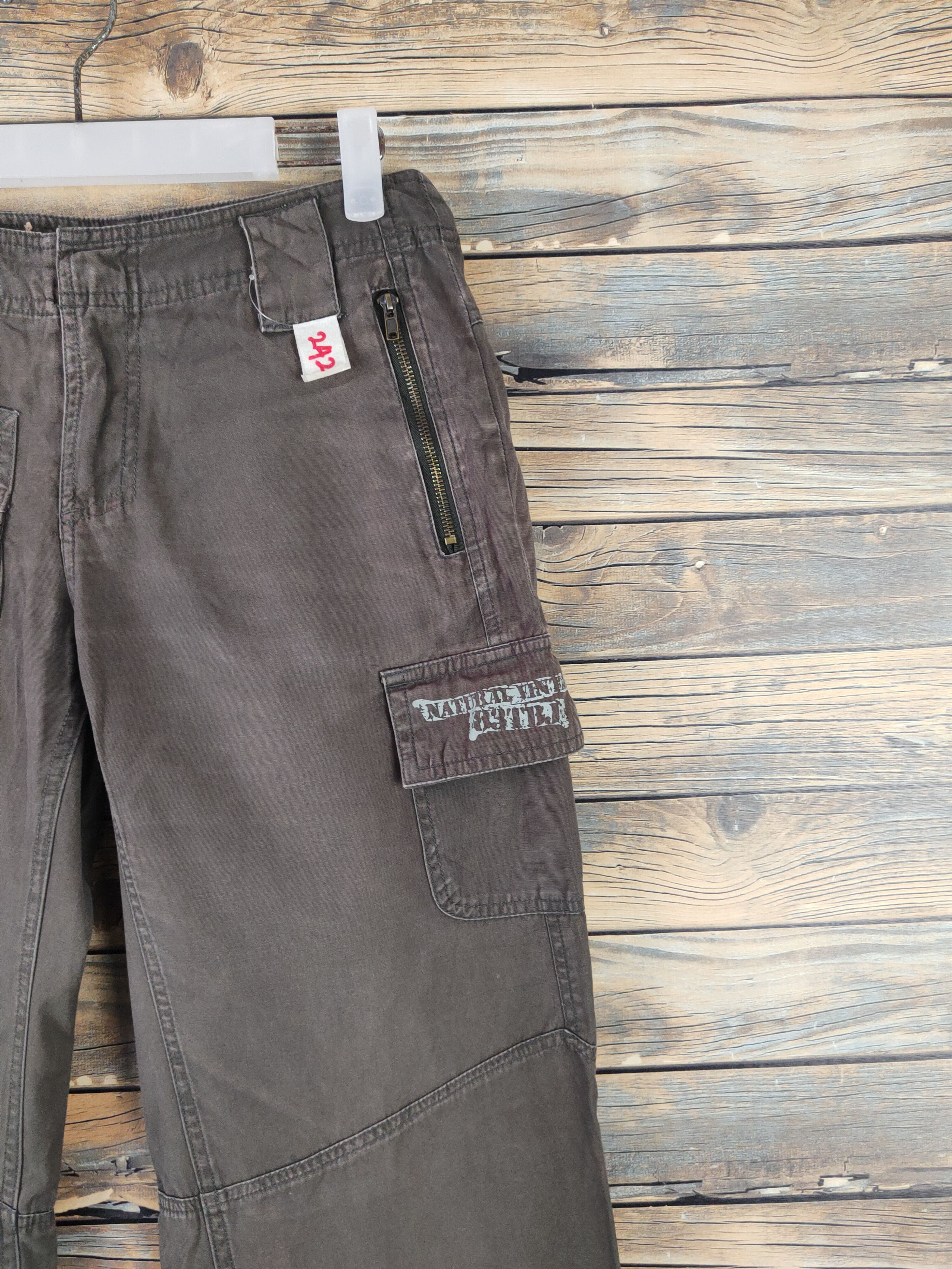 Japanese Brand DLL TBJ Jeans Brown Multipocket Tactical Cargo Pants #242 Size US 26 / EU 42 - 6 Thumbnail