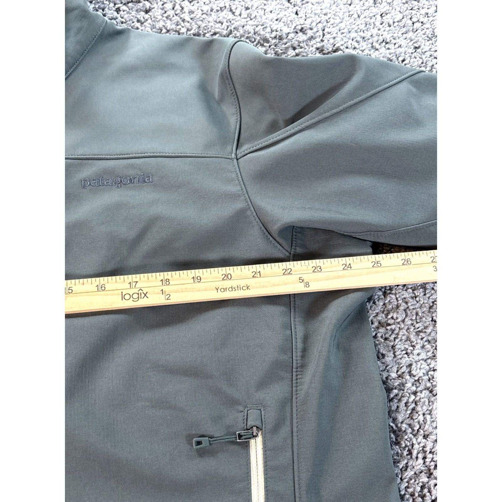 Patagonia Patagonia Adze Hybrid Jacket XL Green Softshell Full Zip Wind-Resistant Breathable Pockets Logo Embroidered Men Outdoors Size US XL / EU 56 / 4 - 3 Thumbnail