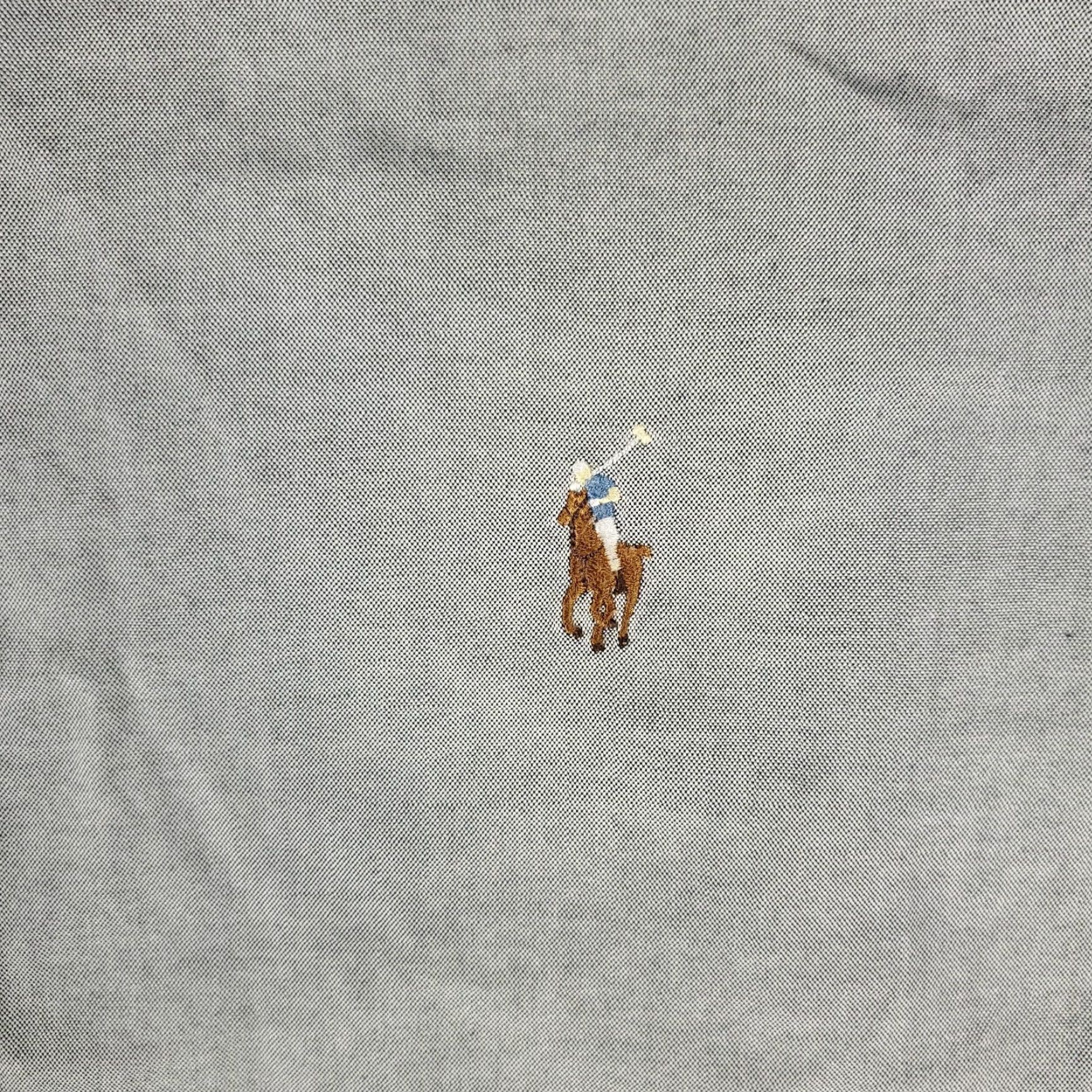 Ralph Lauren Ralph Lauren Dress Shirt Mens Size 17 Gray Long Sleeve Button-Up Classic Size 46R - 2 Thumbnail