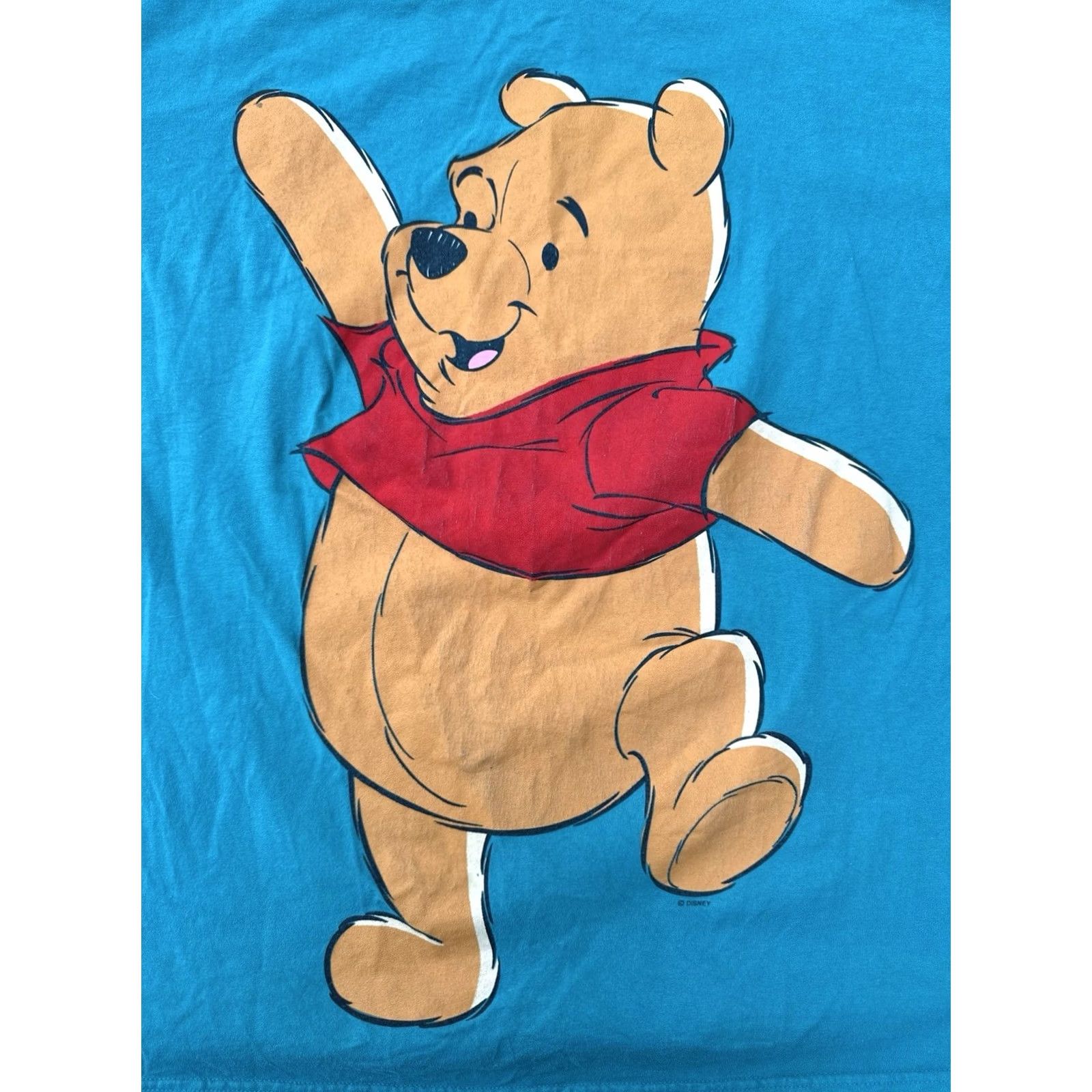 Disney VINTAGE 90s Disney Winnie the Pooh T Shirt Sun Sportswear USA Turquoise XXL Size US XXL / EU 58 / 5 - 4 Thumbnail