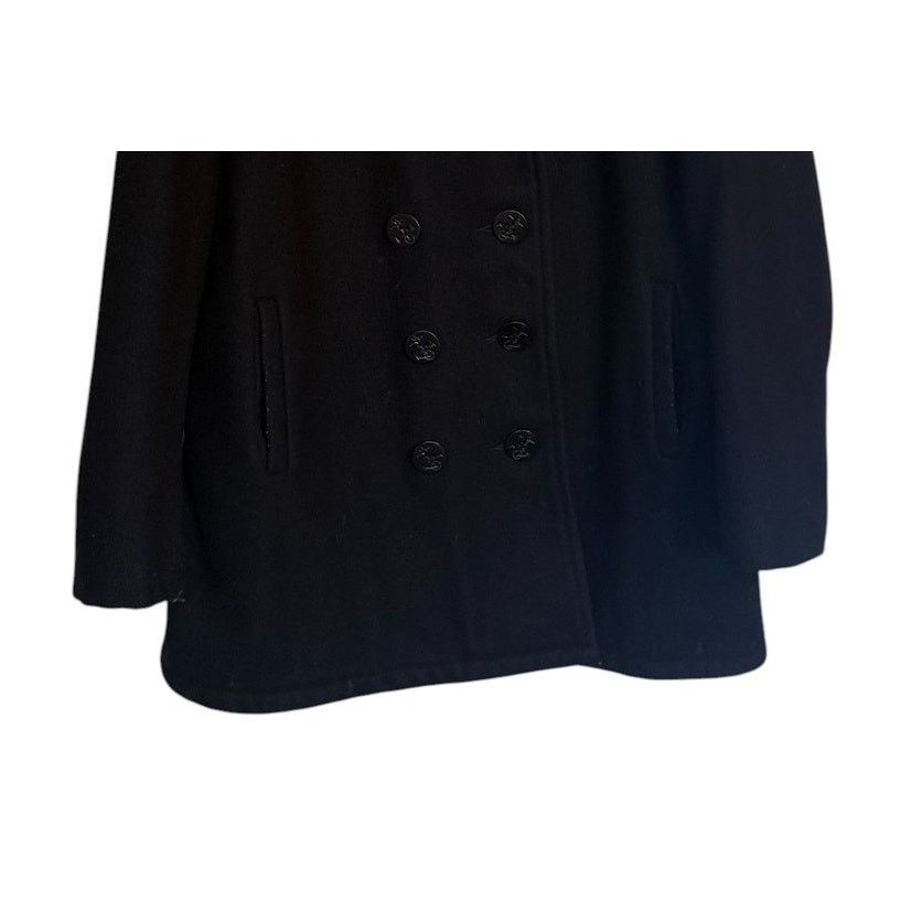 Schott Vintage Schott US 740N Pea Jacket Men 18 Black Wool Navy Size US L / EU 52-54 / 3 - 3 Thumbnail