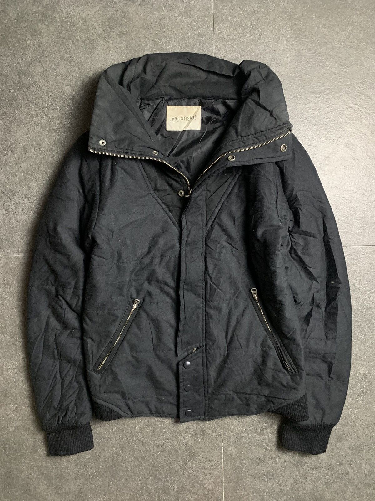 2000s Yaponksii Warm Padded High Neck Jacket