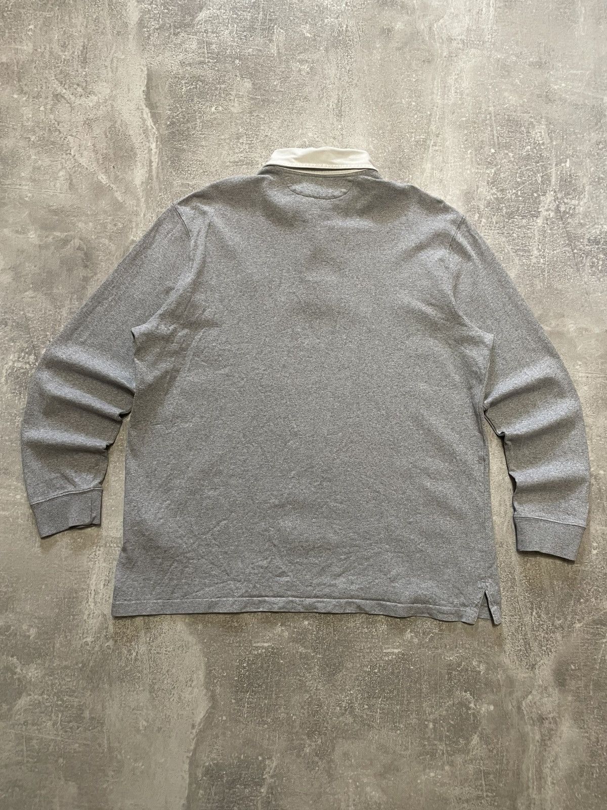 Polo Ralph Lauren Vintage Polo Ralph Lauren Gray Rugby Long Sleeve Polo Shirt Size US XL / EU 56 / 4 - 11 Thumbnail