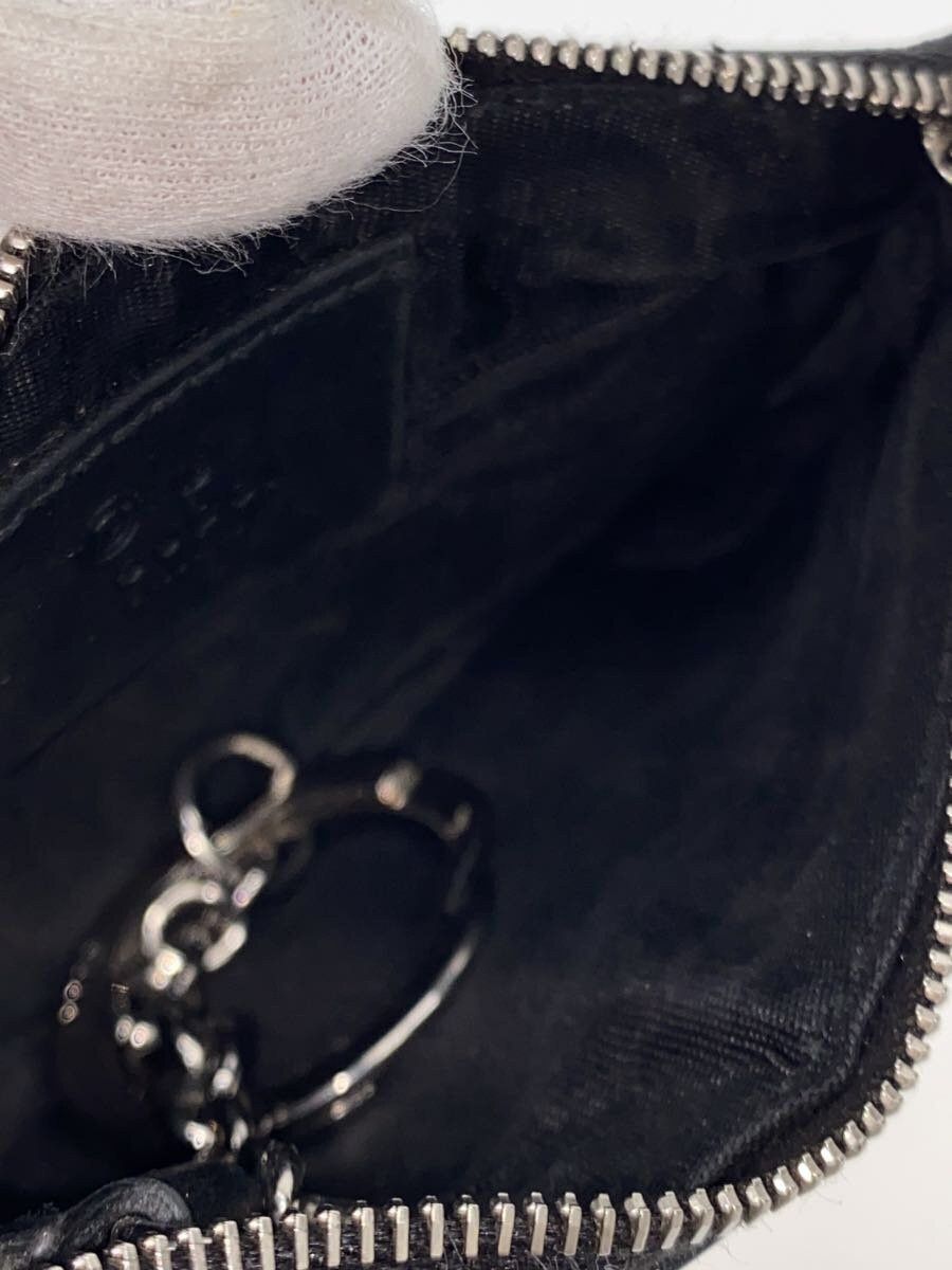 Gucci Gucci Micro Guccissima Leather Coin Case Black Size ONE SIZE - 4 Thumbnail