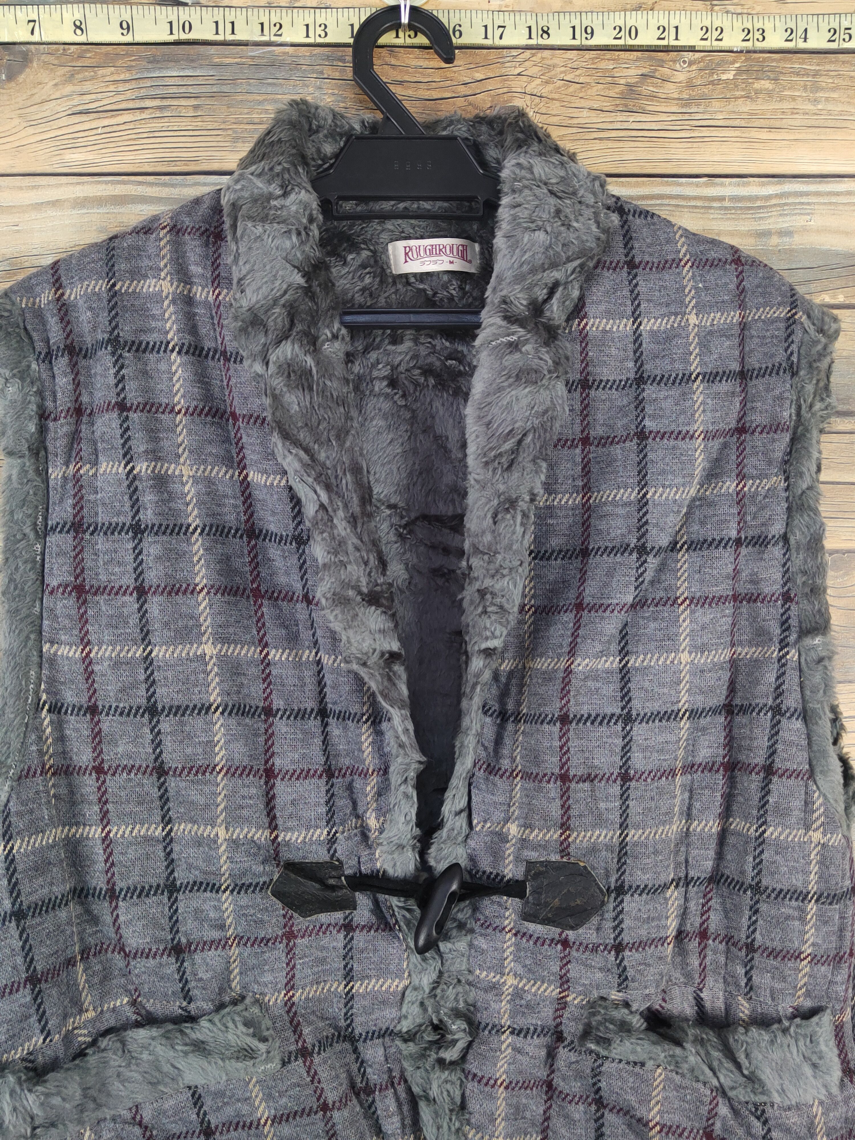 Japanese Brand × Vintage Vintage 💥 Rough Rough Dark Gray Fur Mohair Vests Size US M / EU 48-50 / 2 - 3 Thumbnail