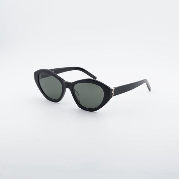 Saint Laurent Paris Saint Laurent SLM60 006 Sunglasses Black Cat Eye Frame, Grey Size ONE SIZE - 1 Thumbnail