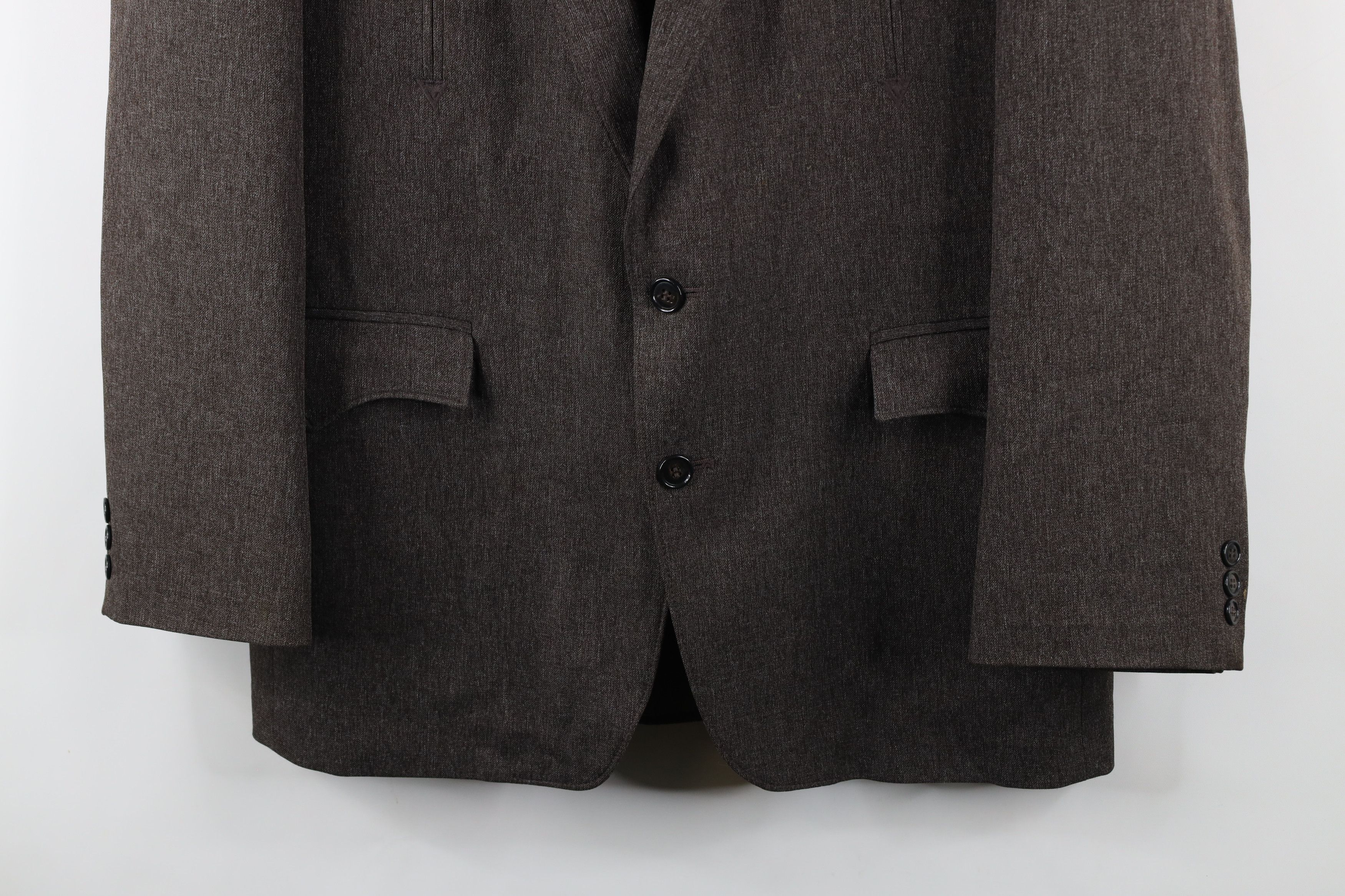 Vintage Vintage 90s Rockabilly Suit Coat Blazer Jacket Brown USA Size US XL / EU 56 / 4 - 3 Thumbnail