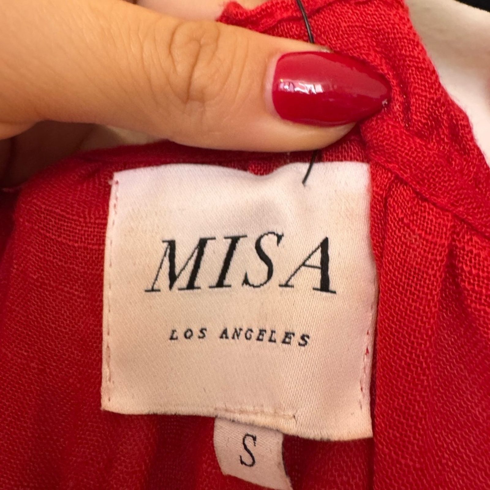 MISA Los Angeles MISA Red Midi Dress Size S / US 4 / IT 40 - 4 Thumbnail
