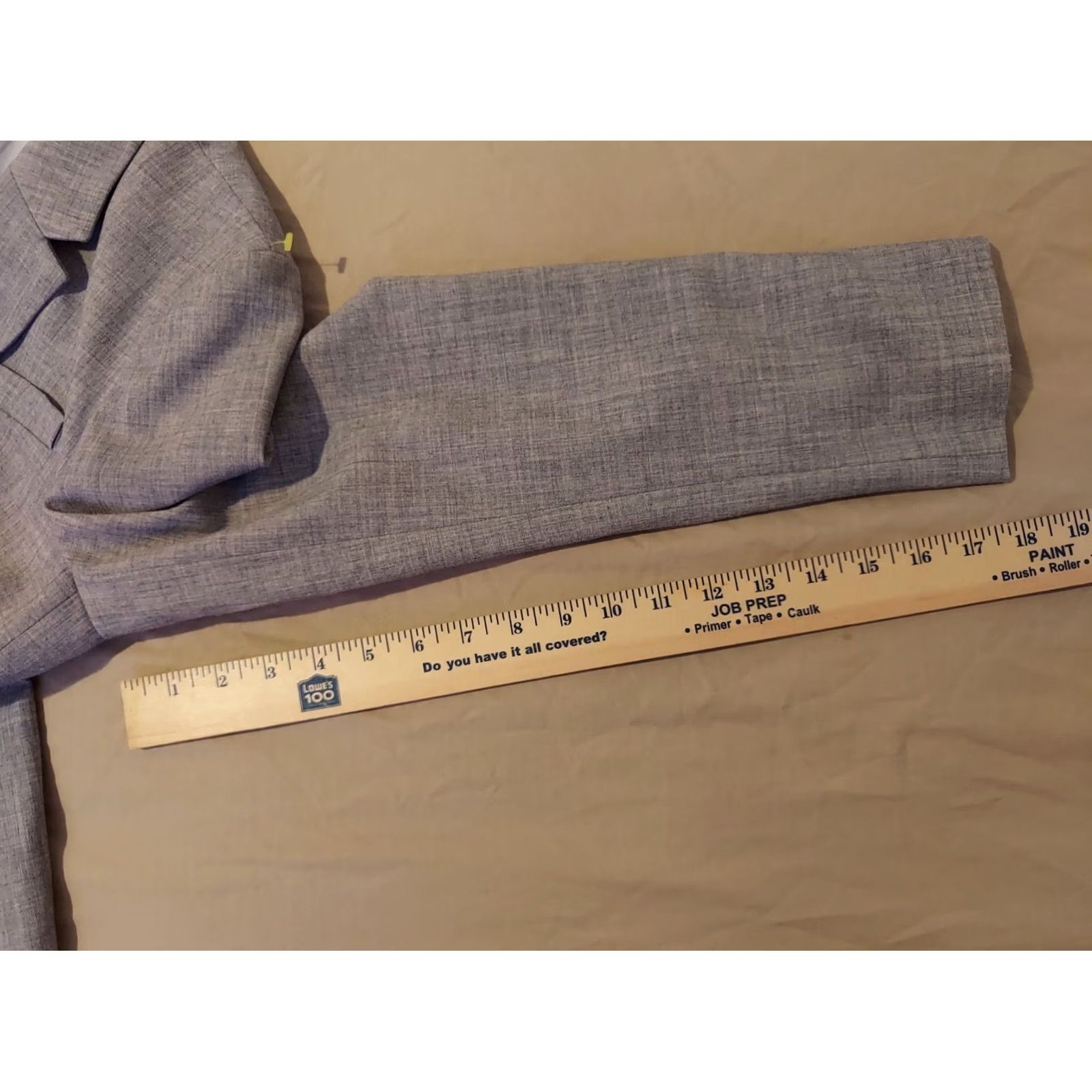 Banana Republic Womens Banana Republic Blazer Jacket 12 Gray Regular Polyester Button Size XL / US 12-14 / IT 48-50 - 7 Thumbnail