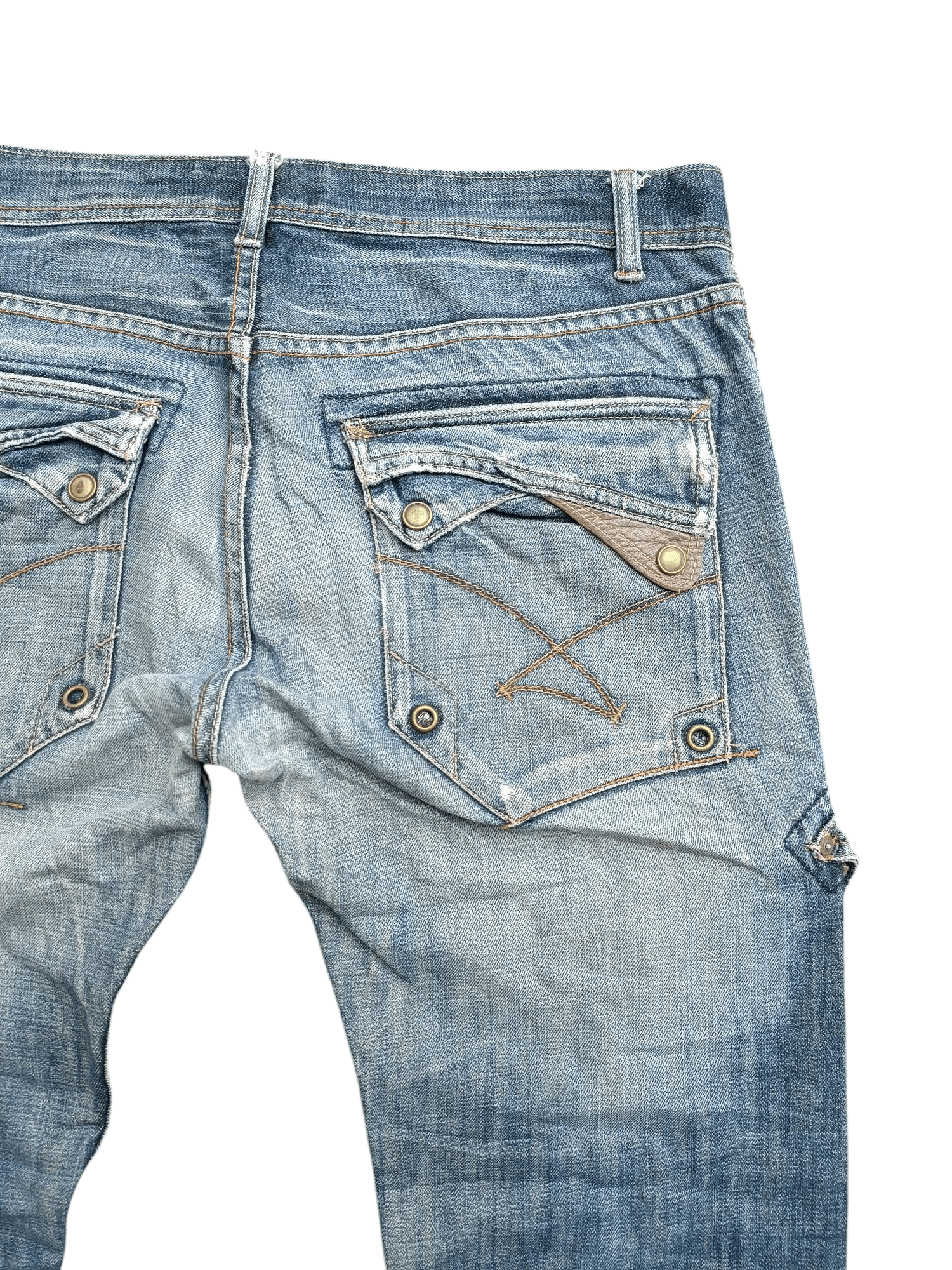 Japanese Brand FYEE 🔥 IKCA DISTRESSED RARE DESIGN DENIM E240i Size US 34 / EU 50 - 11 Thumbnail