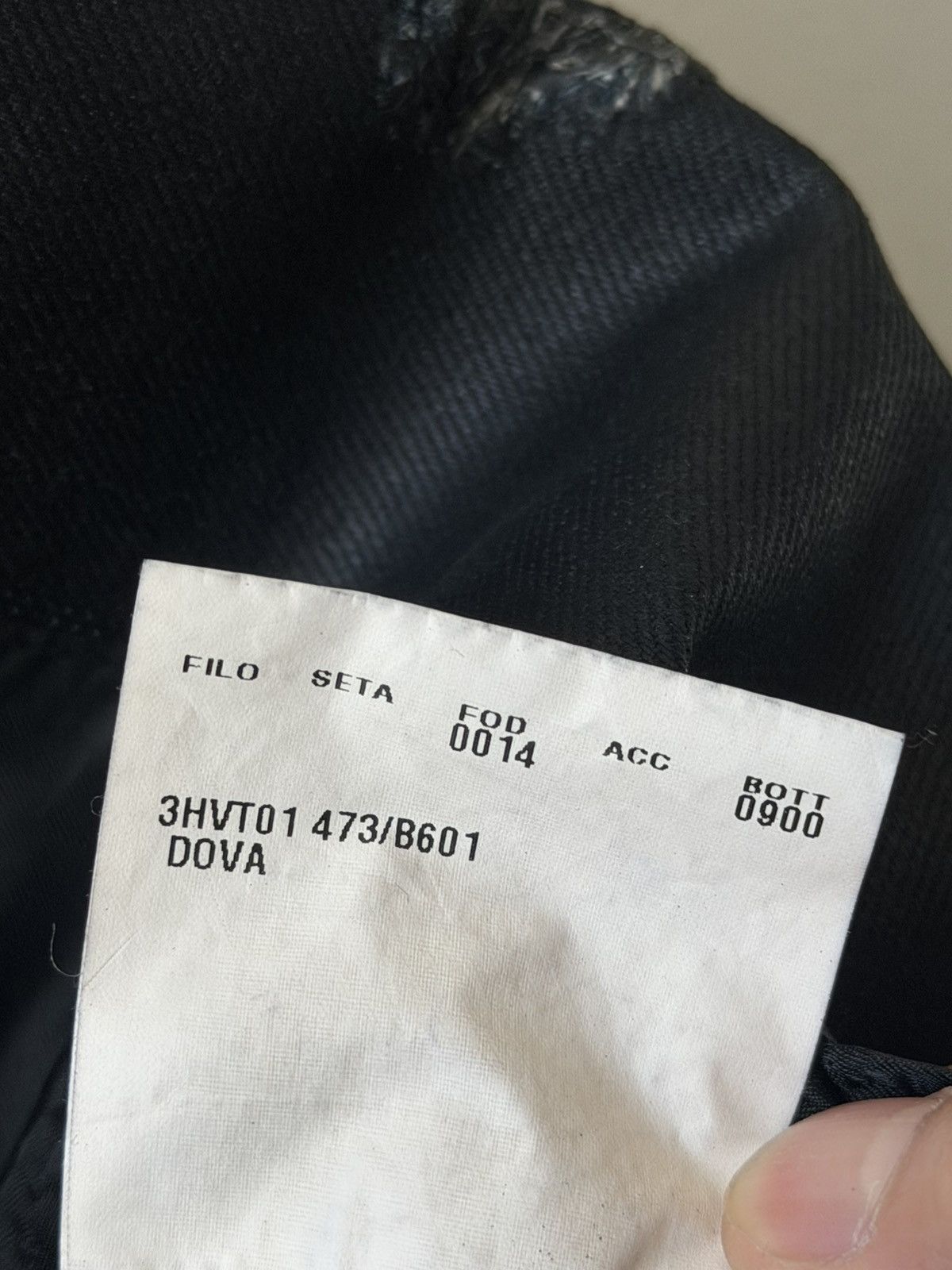 Dior Sample AW03 Luster “Strip” Waxed Distressed Denim Blazer 46 Size 46R - 11 Thumbnail
