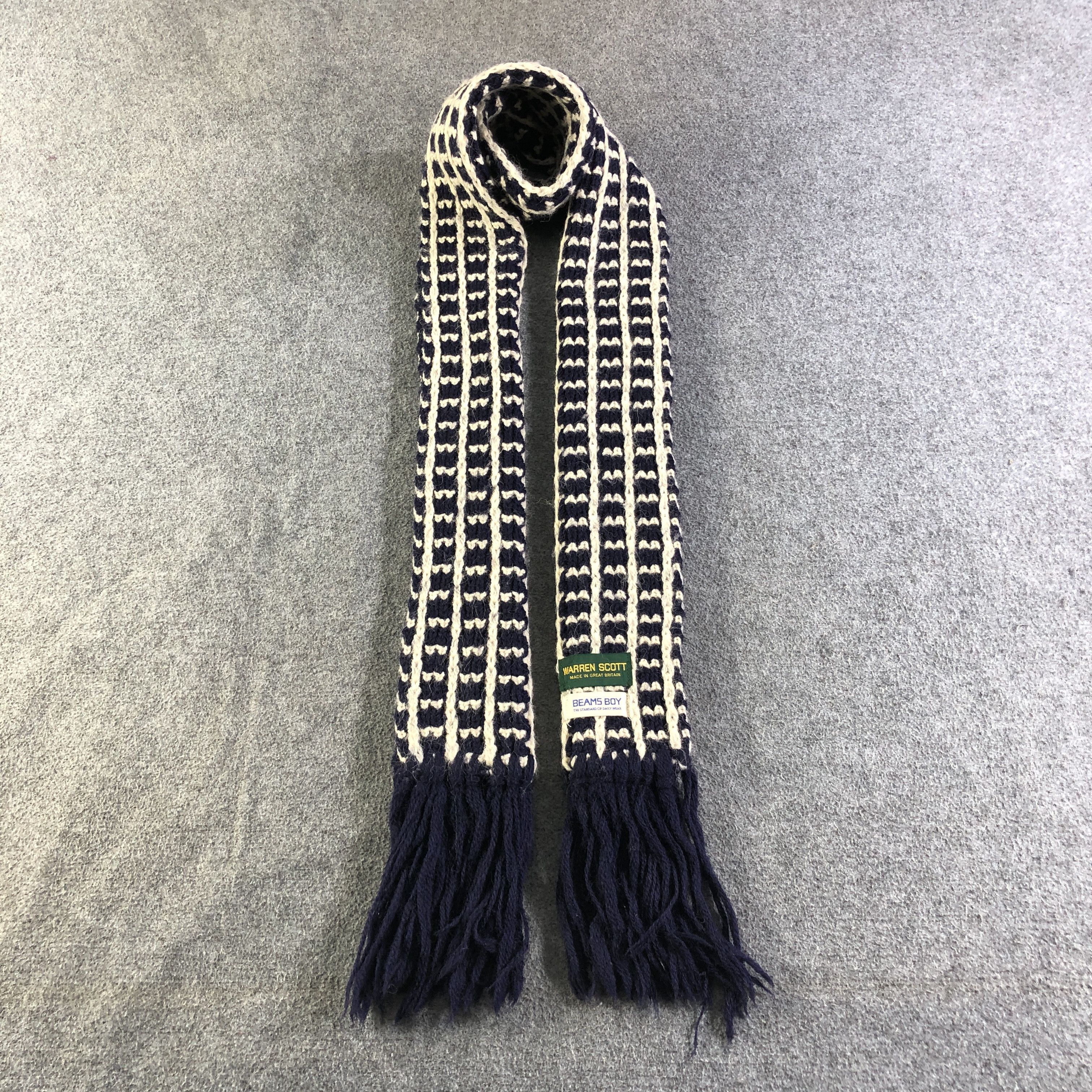 Beams Plus Beams Boy Wool Scarf Muffler Neckwear V2806 Size ONE SIZE - 1 Thumbnail