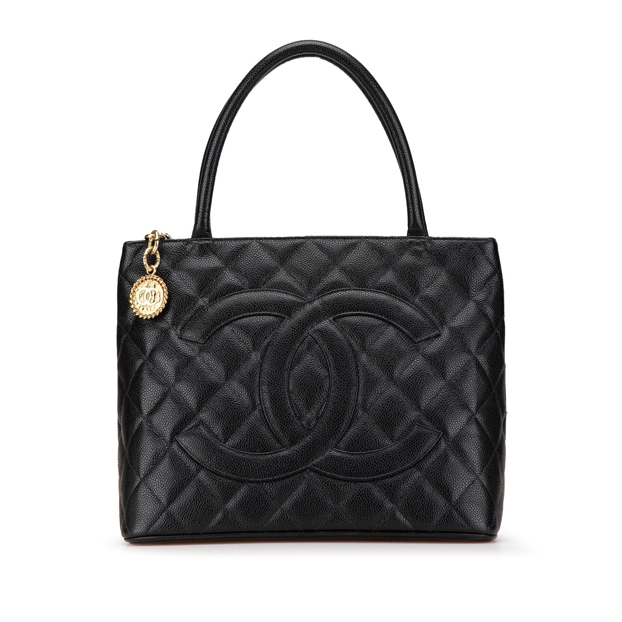 Chanel Chanel Caviar Medallion Tote Black Size ONE SIZE - 1 Thumbnail