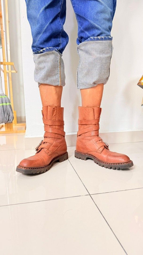 Paraboot Paraboot Tanker Brown Leather Boots UK8 Rugged Rare Size US 9 / EU 42 - 6 Thumbnail