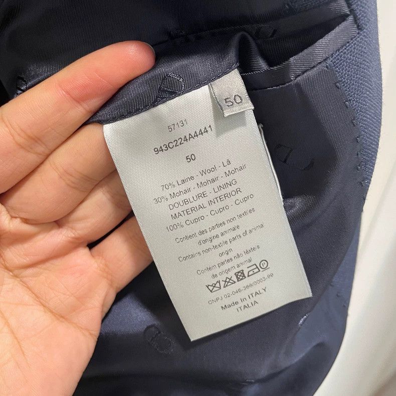 Dior Dior Dark blue double-breasted suit 2503-Nextarrow Size 50R - 4 Thumbnail