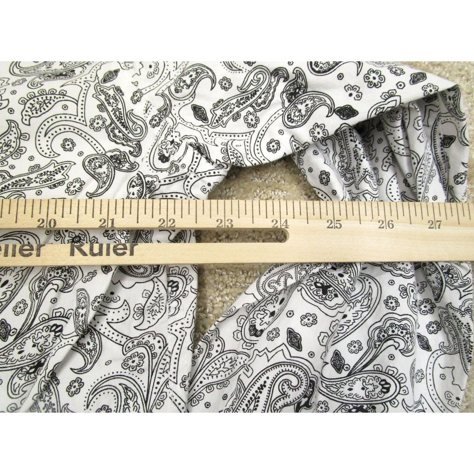 Vintage Rodeo Clothing Co. Shirt Men XL White Paisley Pearl Snap Western Size US XL / EU 56 / 4 - 5 Thumbnail