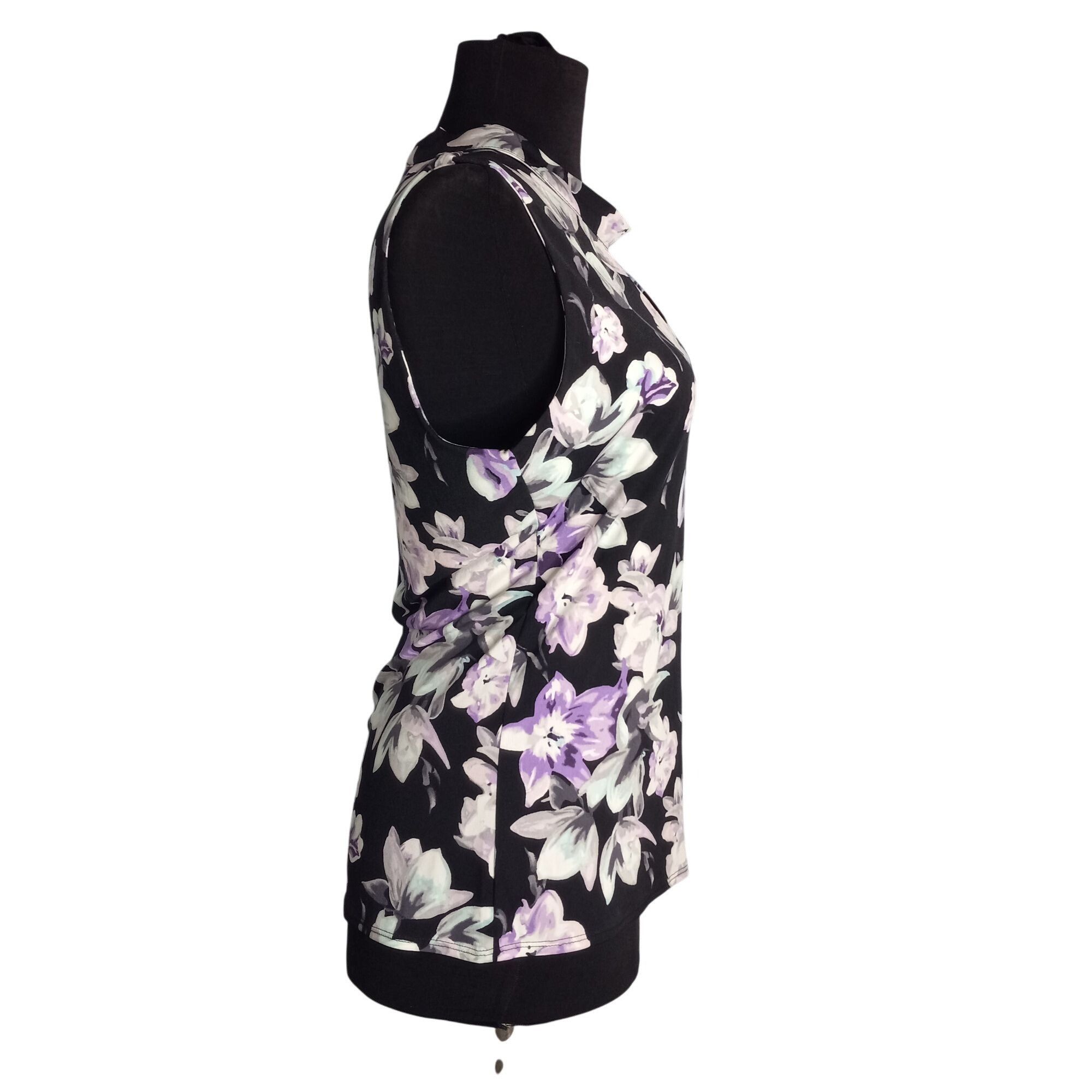 White House Black Market White House Black Market Size M Top Floral Print Sleeveless Size M / US 6-8 / IT 42-44 - 4 Thumbnail