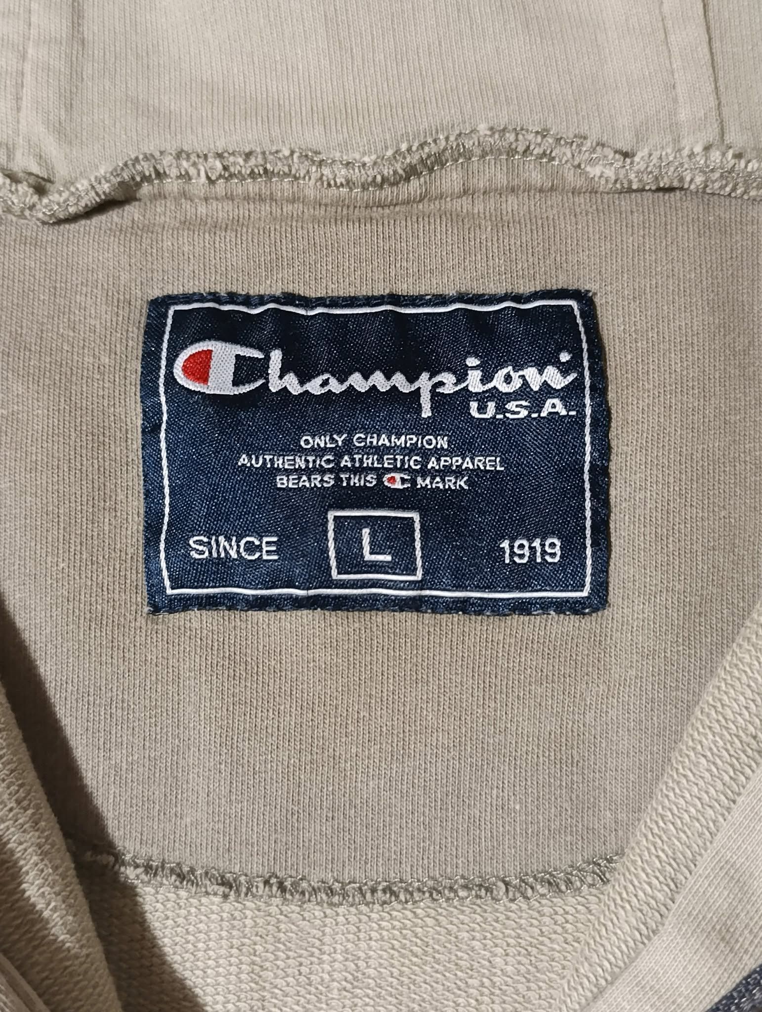 Champion Vintage Champion Raw Edge Hoodie – Olive, Oversized L Size US L / EU 52-54 / 3 - 6 Thumbnail