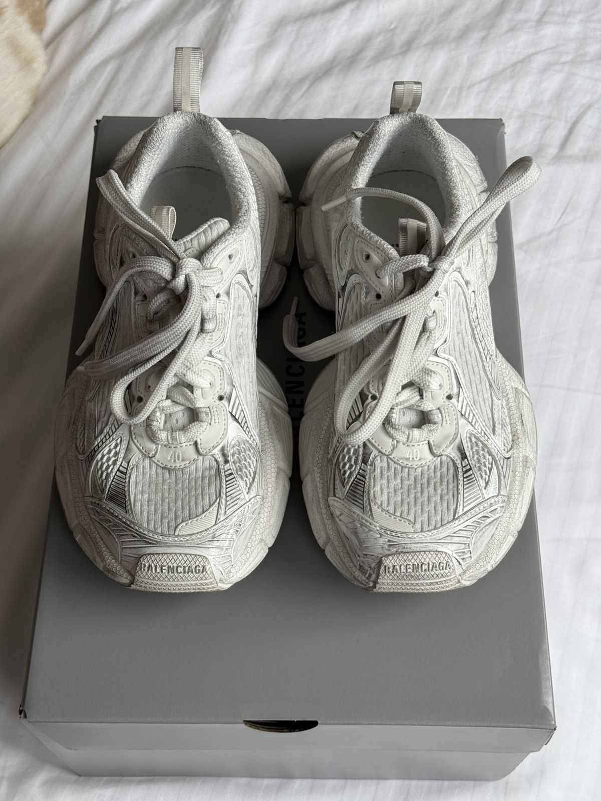Balenciaga Balenciaga 3XL Sneaker in White Size US 7 / EU 40 - 2 Thumbnail