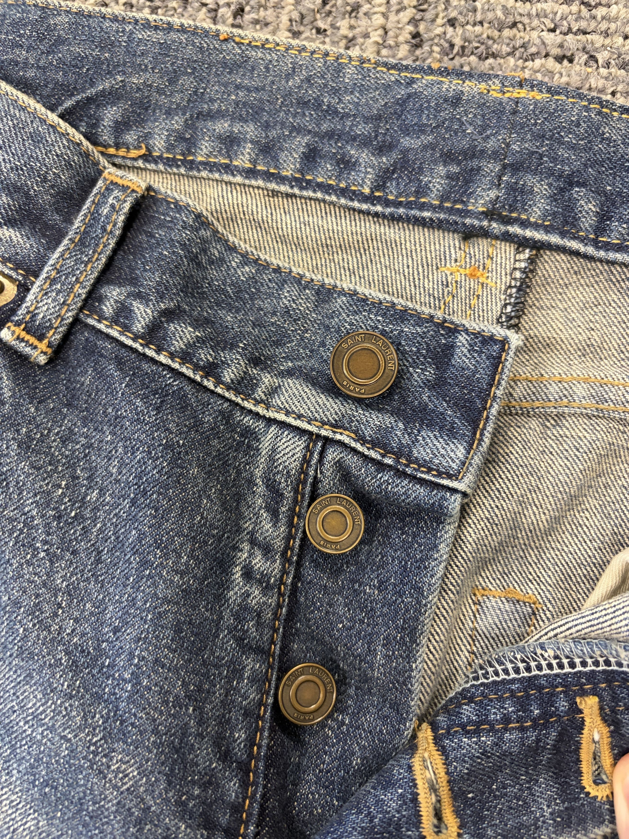Saint Laurent Paris Saint Laurent D18 slim fit denim sz33 Size US 32 / EU 48 - 2 Thumbnail
