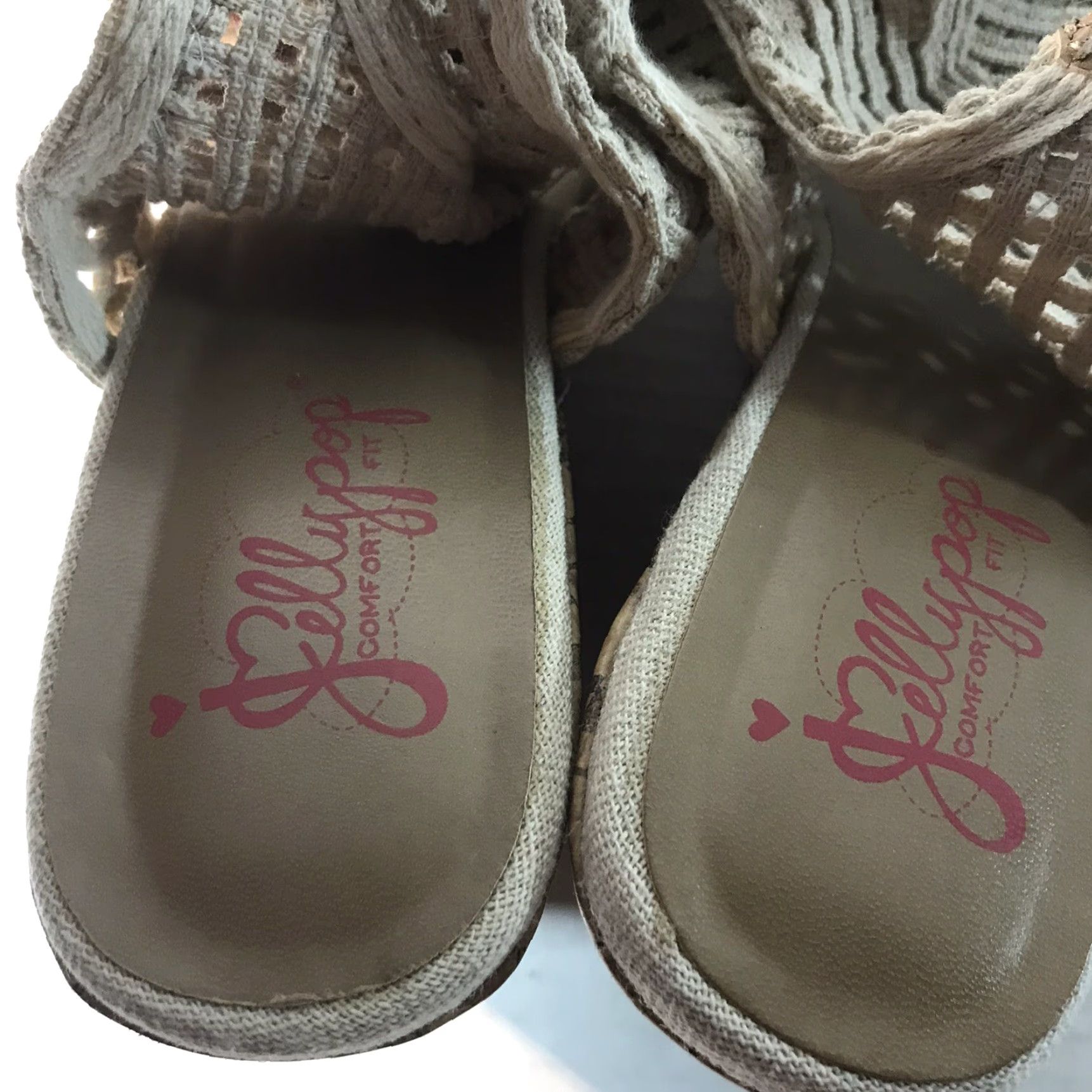 Vintage Jellypop Beige Wedge Heels Womens Size 8M Open Toe Slingback 3.5in High Heel Casual Clubwear Size US 8 / IT 38 - 4 Thumbnail