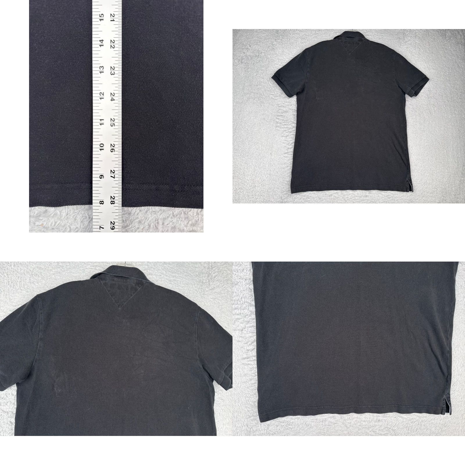 Tommy Hilfiger Tommy Hilfiger Polo Shirt Men L Black Cotton Short Sleeve Slim Fit/Custom Fit Read Size US L / EU 52-54 / 3 - 9 Thumbnail