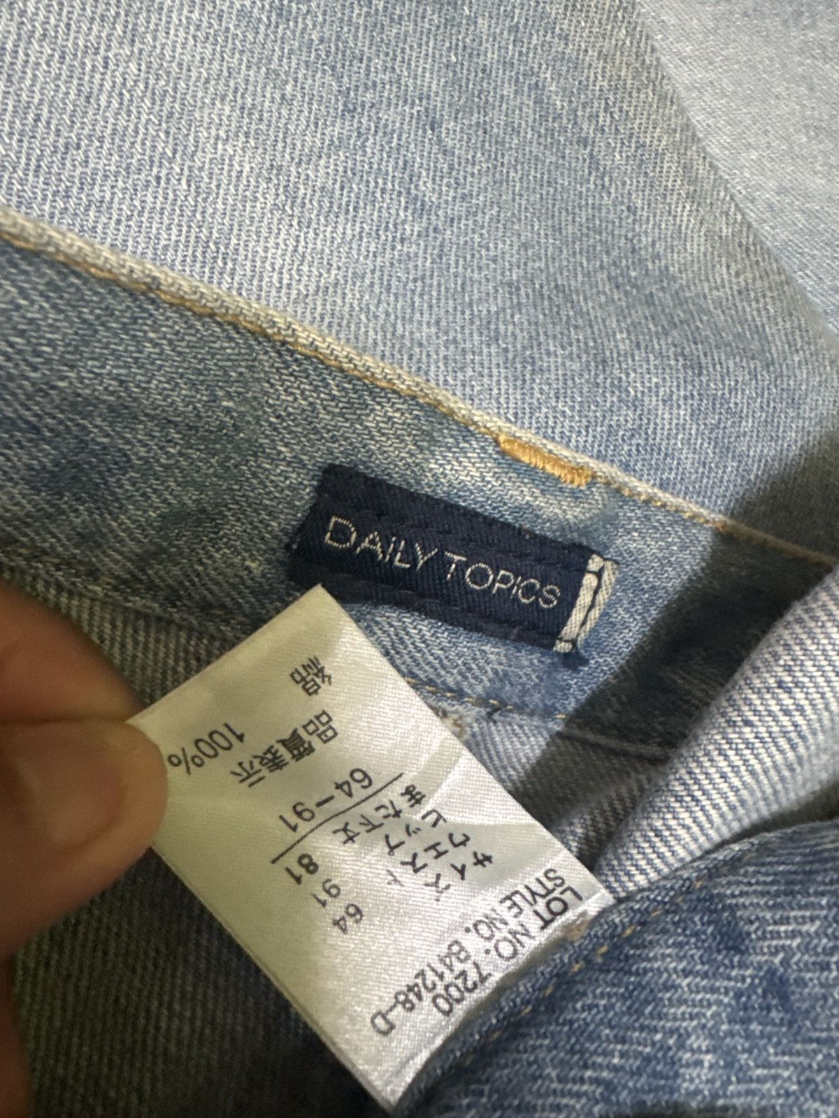 Japanese Brand Flare Vintage Daily Topics Studded Bell Bottom Denim Size US 28 / EU 44 - 15 Thumbnail