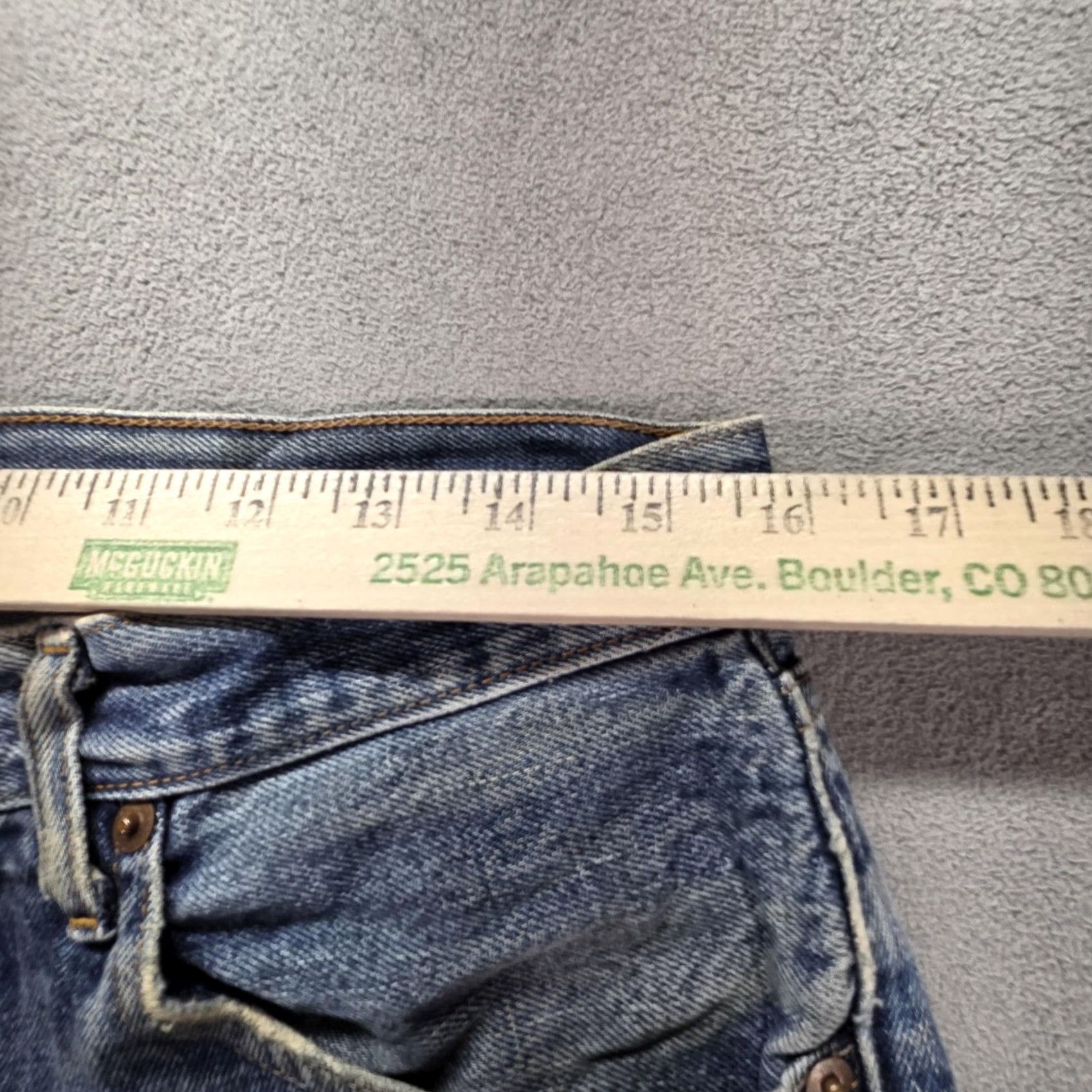 Levi's VTG Levis 501 Jeans Mens Blue Distressed Selvedge Japan 31x30 Denim Cotton Zip Straight Size US 31 - 3 Thumbnail