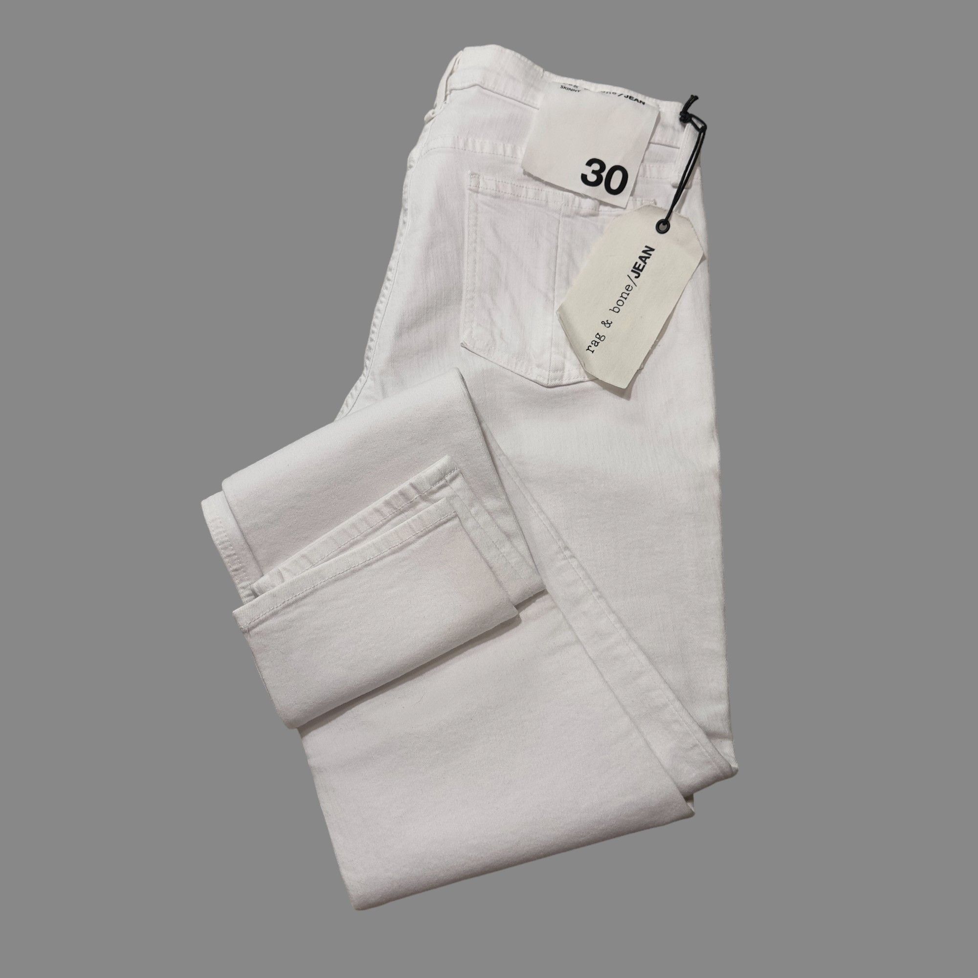 Rag & Bone RAG & BONE WHITE SKINNY JEANS SIZE 30 NWT Size 30" / US 8 / IT 44 - 3 Thumbnail